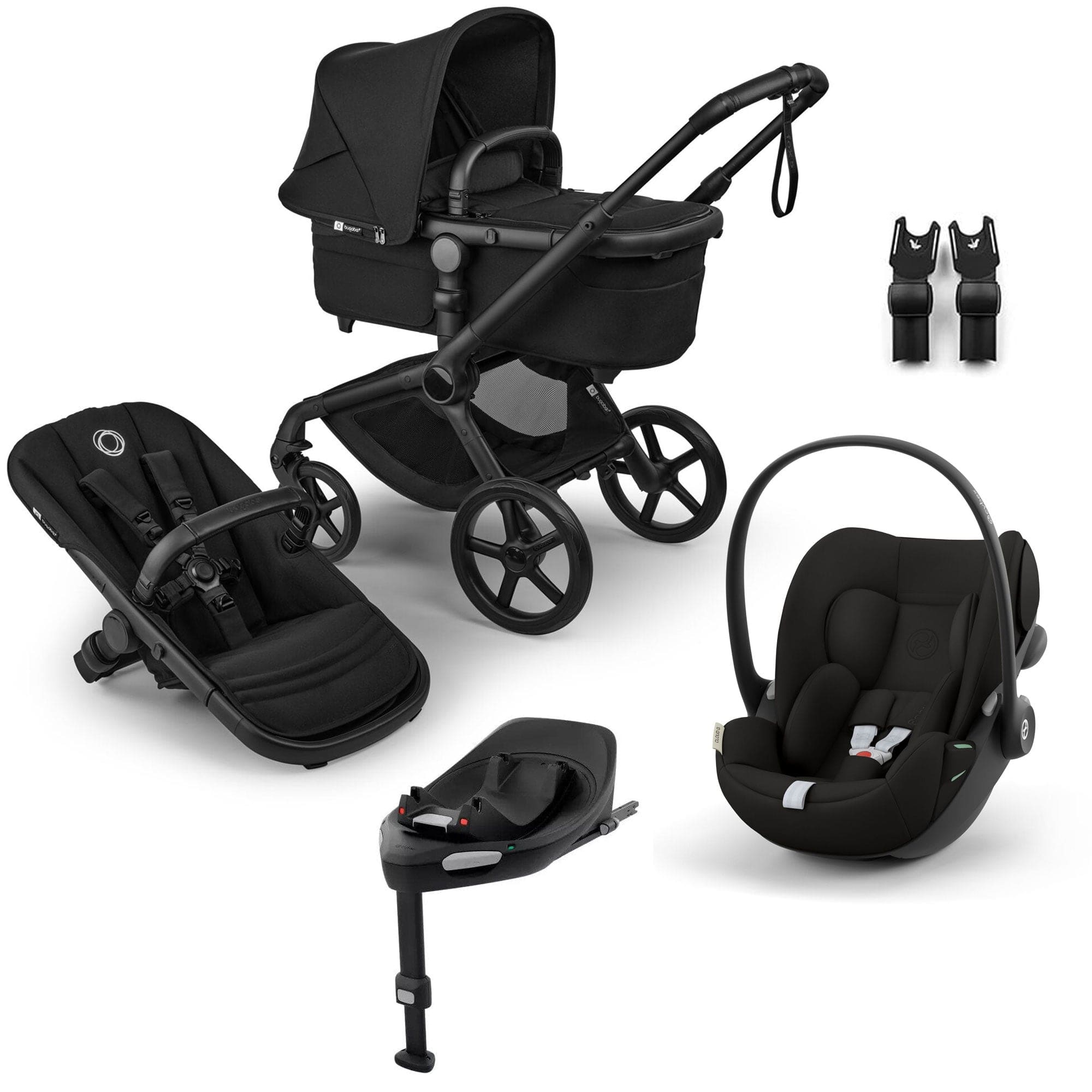 Bugaboo Fox 5 Renew Cybex Travel System in Heritage Black Travel Systems 18833-TS-CLG-BLA 8717447385516