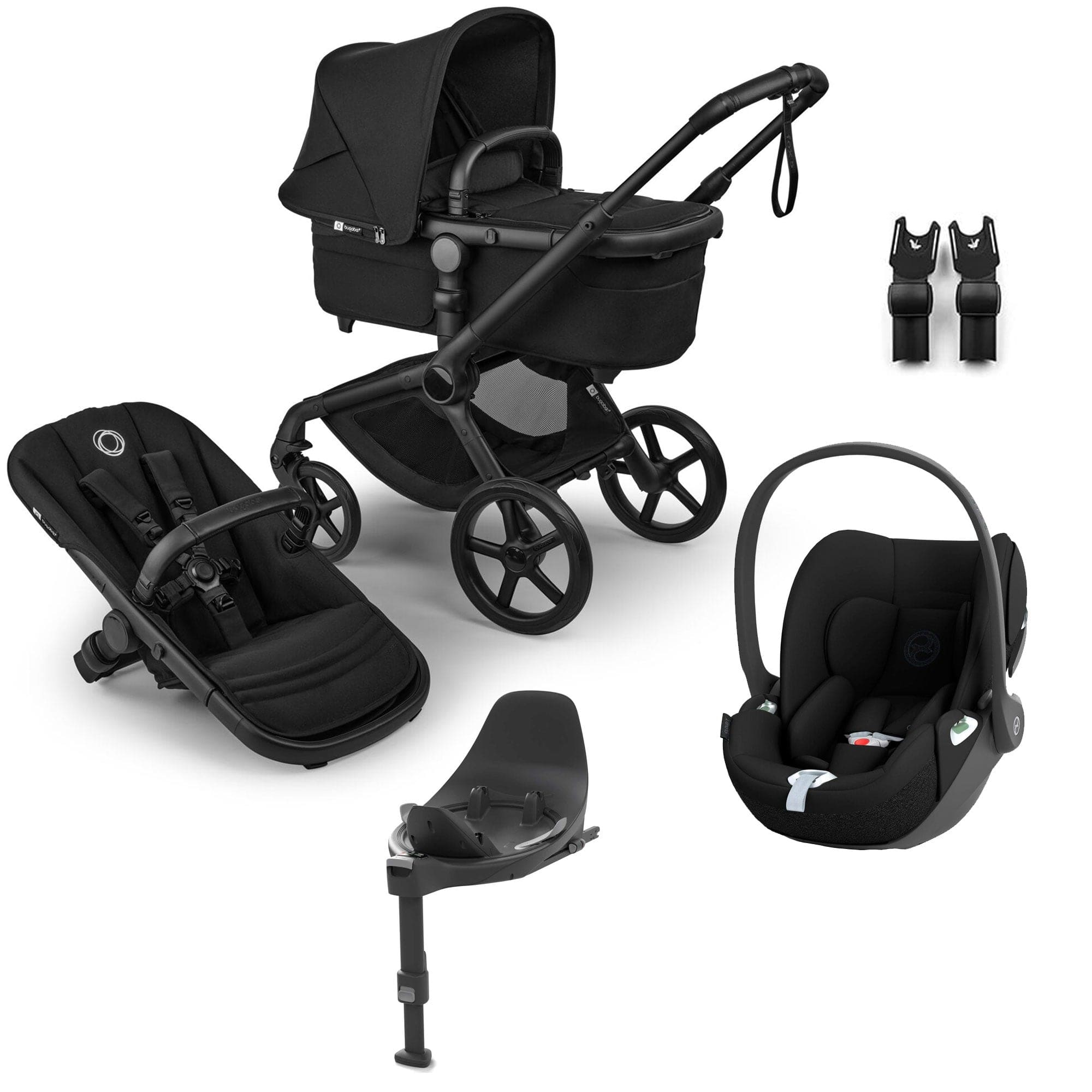 Bugaboo Fox 5 Renew Cybex Travel System in Heritage Black Travel Systems 18838-TS-CLT-BLA 8717447385516