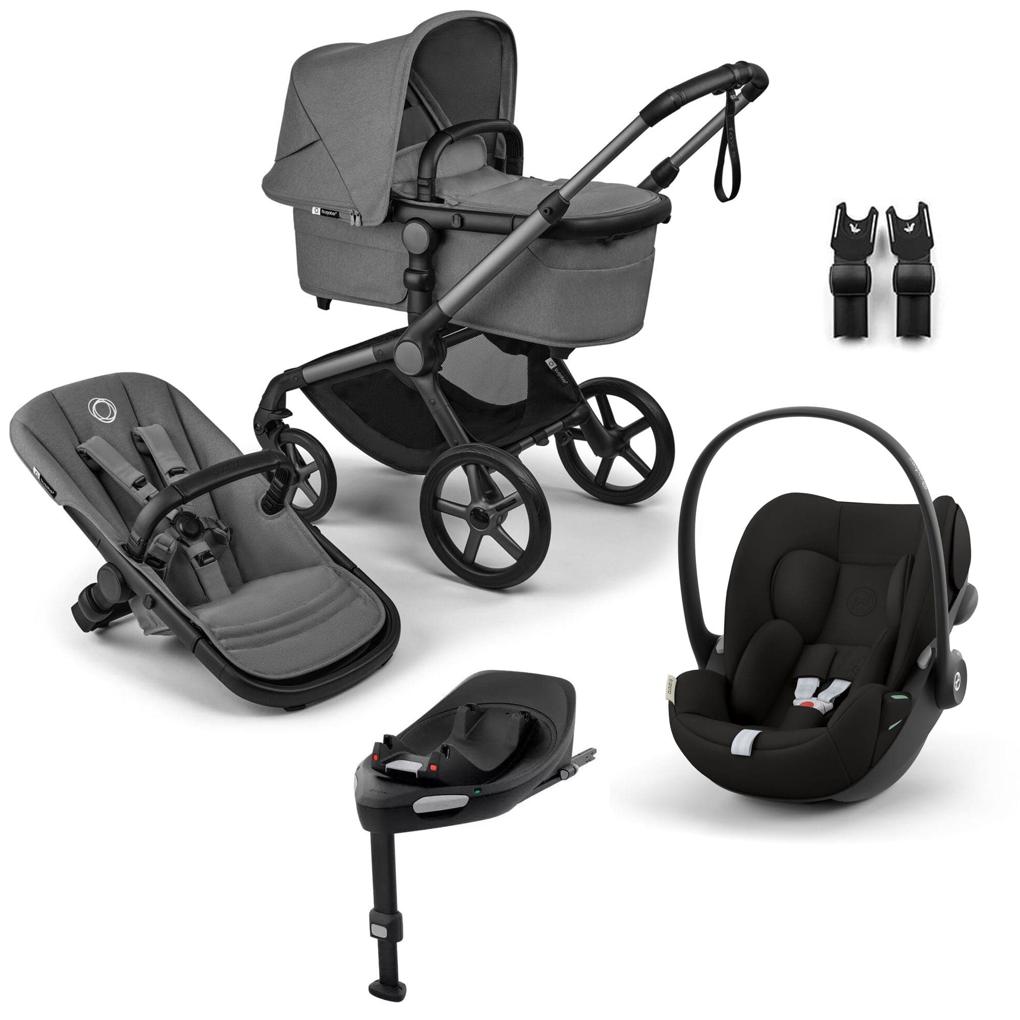 Bugaboo Fox 5 Renew Cybex Travel System in Moon Grey Travel Systems 18837-TS-CLG-GRE 8717447391630