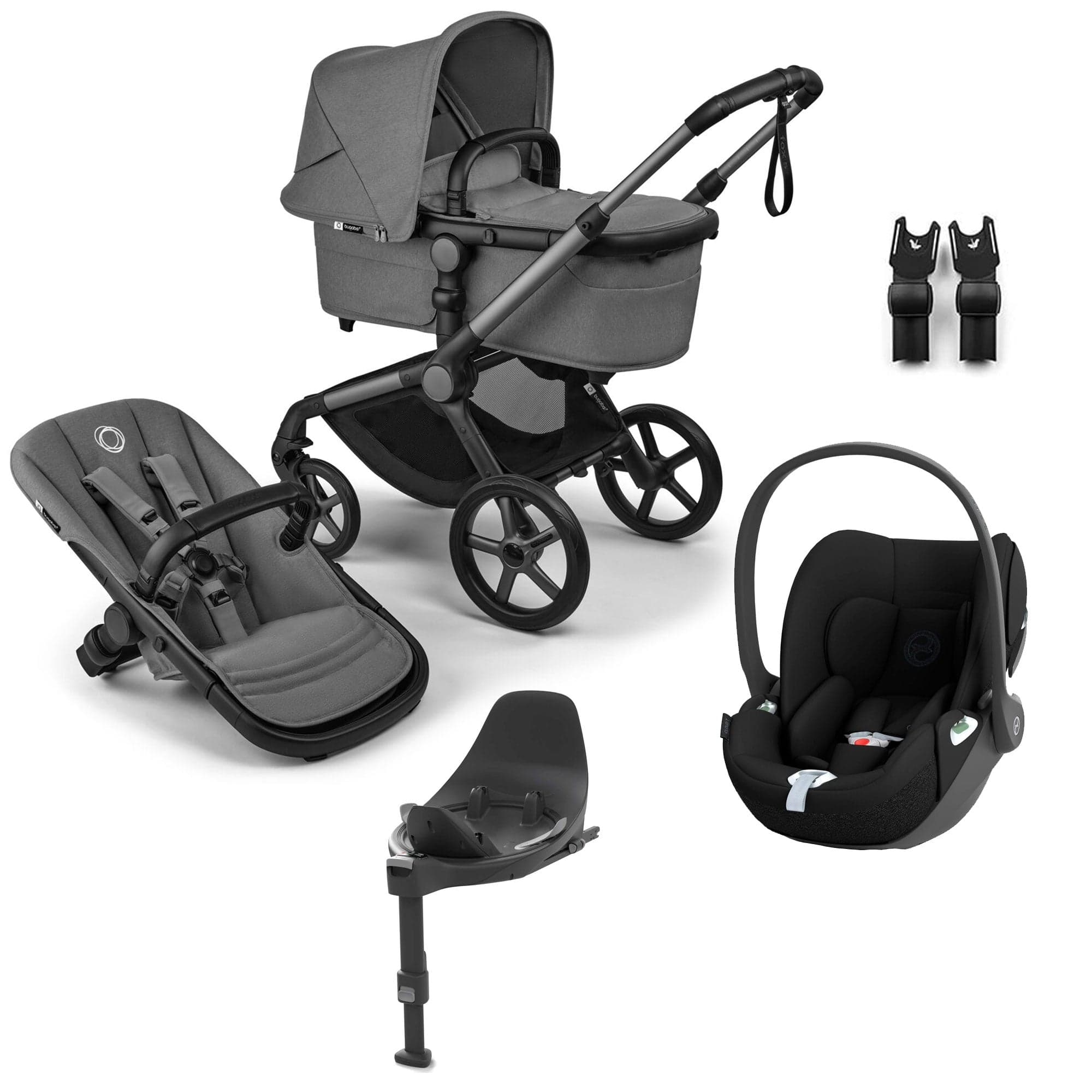 Bugaboo Fox 5 Renew Cybex Travel System in Moon Grey Travel Systems 18843-TS-CLT-GRE 8717447391630
