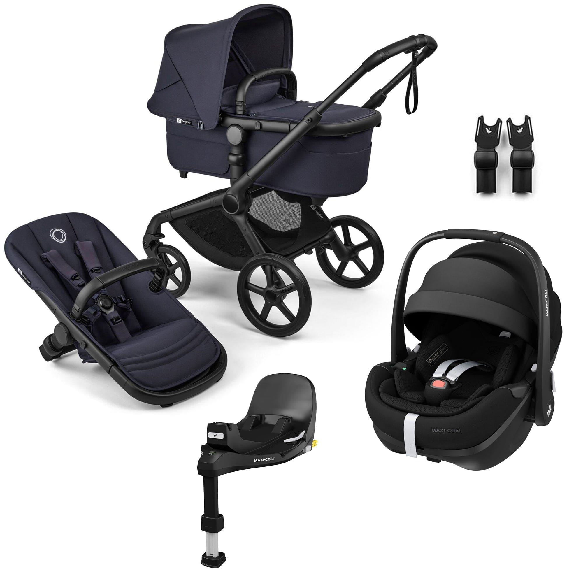 maxi cosi bugaboo Bugaboo Fox 5 Renew Maxi-Cosi Travel System in Deep Indigo