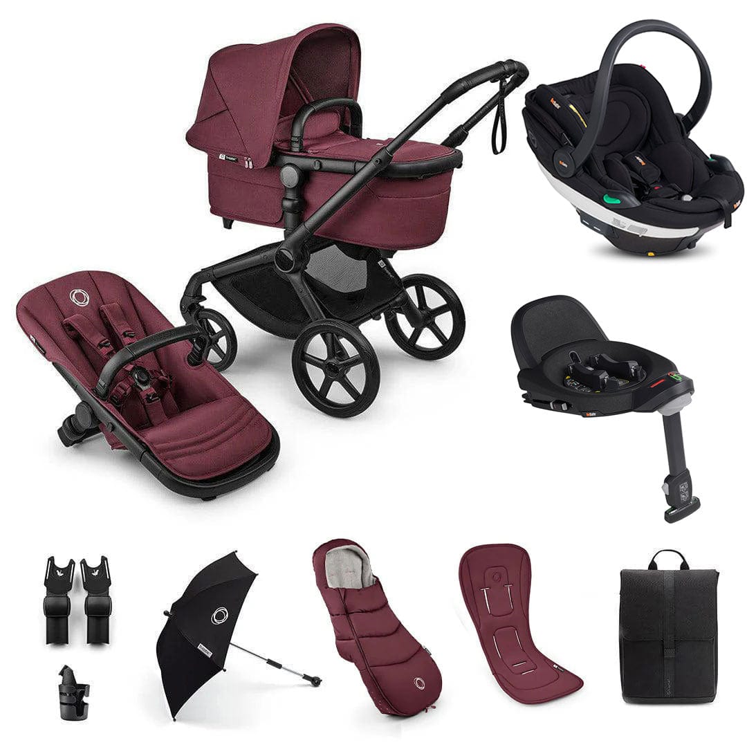 Bugaboo Fox 5 Renew Ultimate BeSafe Bundle in Dark Cherry Travel Systems 18825-ULT-BEY-CHE 8717447650447