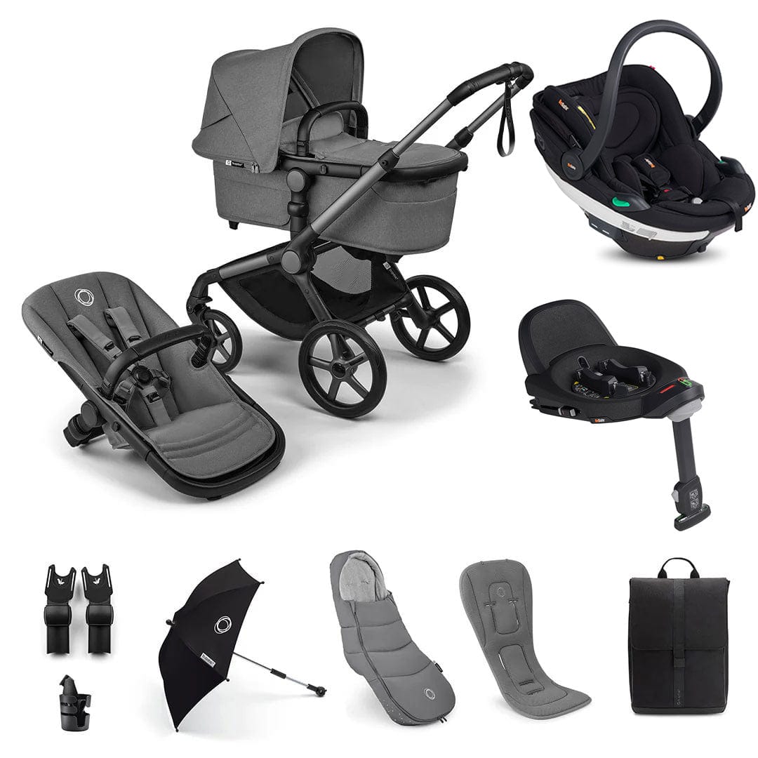 Bugaboo Fox 5 Renew Ultimate BeSafe Bundle in Moon Grey Travel Systems 18826-ULT-BEY-GRE 8717447391630
