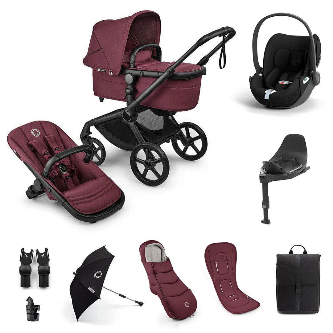 Bugaboo Fox 5 Renew Ultimate Cybex Bundle in Dark Cherry Travel Systems 18810-ULT-CLT-CHE