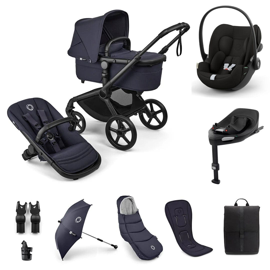 bugaboo fox washed black Bugaboo Fox 5 Renew Ultimate Cybex Bundle in Deep Indigo