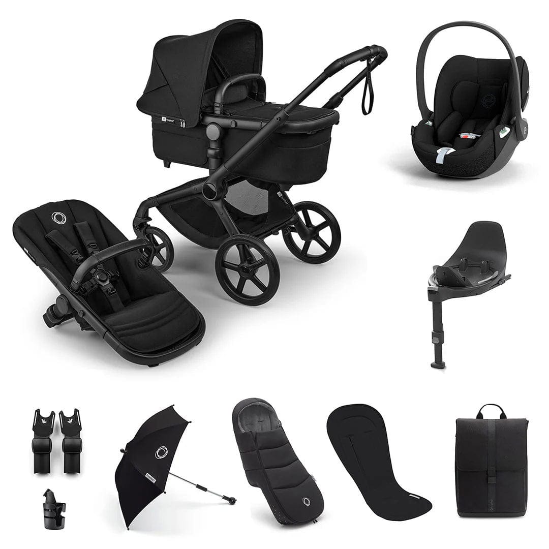 Bugaboo Fox 5 Renew Ultimate Cybex Bundle in Heritage Black Travel Systems 18812-ULT-CLT-BLA 8717447385516