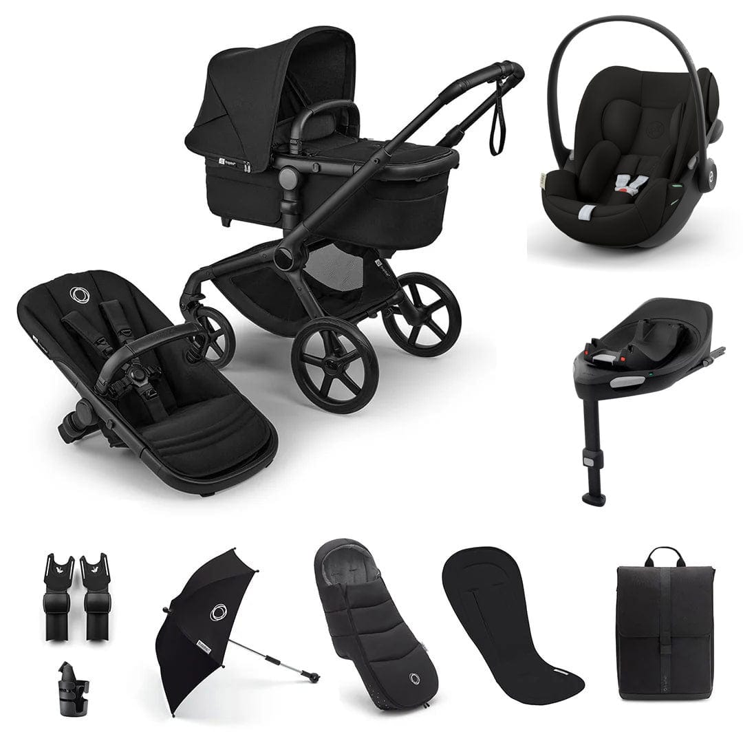 Bugaboo Fox 5 Renew Ultimate Cybex Bundle in Heritage Black Travel Systems 18816-ULT-CLG-BLA 8717447385516