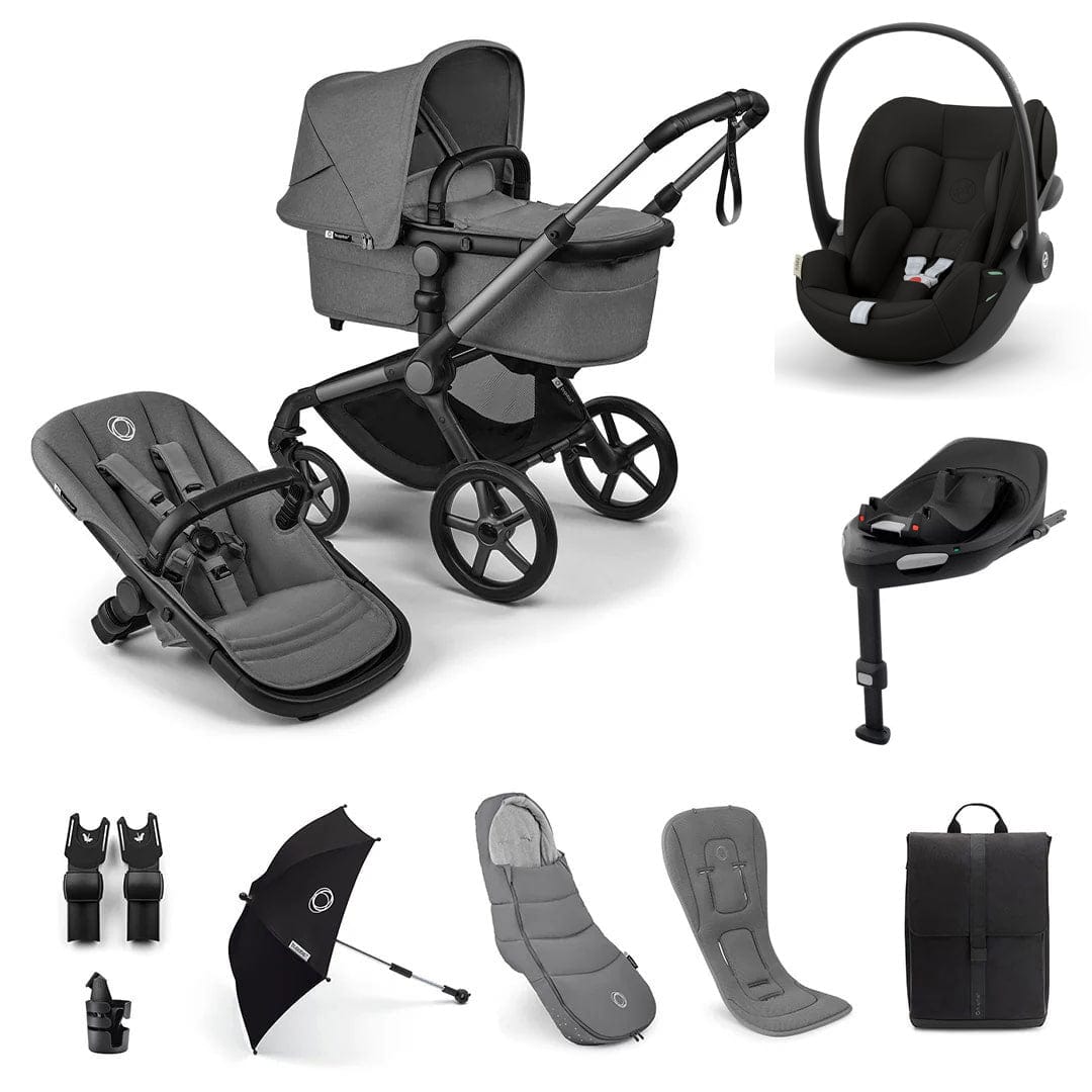 Bugaboo Fox 5 Renew Ultimate Cybex Bundle in Moon Grey Travel Systems 18788-ULT-CLG-GRE