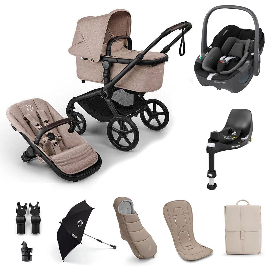 bugaboo 780531 Bugaboo Fox 5 Renew Ultimate Maxi-Cosi Bundle in Desert Taupe
