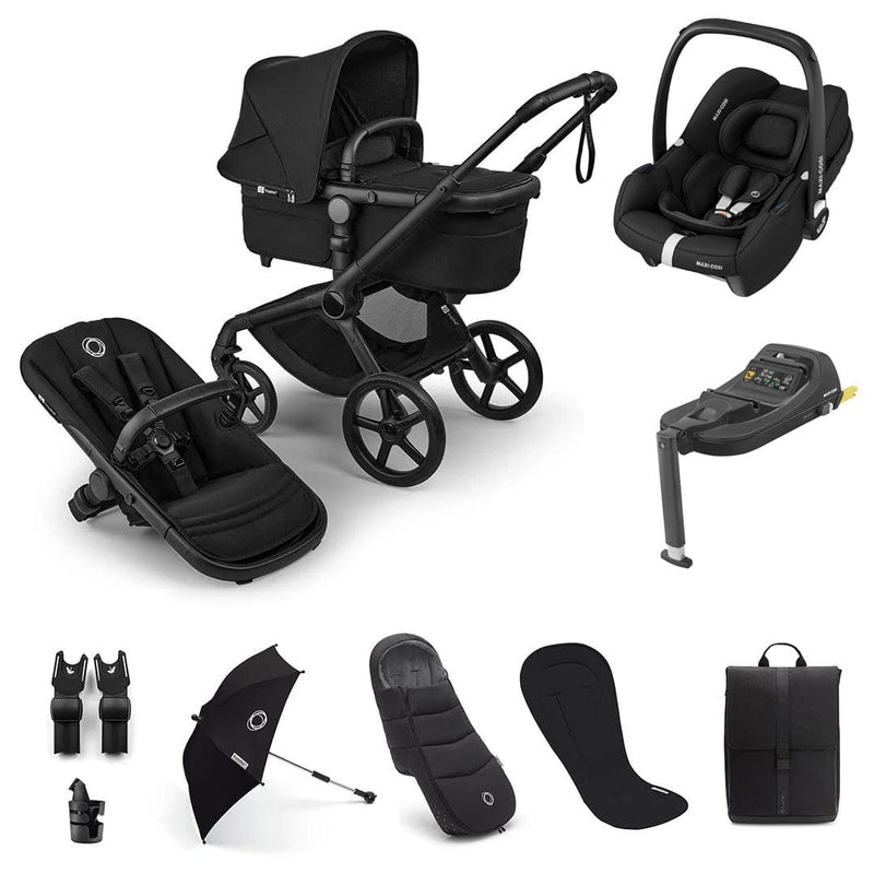 kith bugaboo fox 5 Bugaboo Fox 5 Renew Ultimate Maxi-Cosi Bundle in Heritage Black