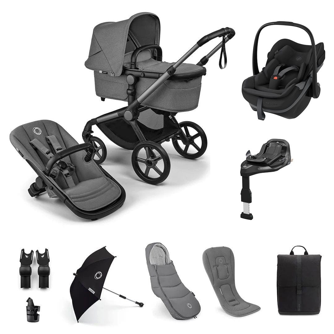 Bugaboo Fox 5 Renew Ultimate Maxi-Cosi Bundle in Moon Grey Travel Systems 23579-ULT-PBS-GRE 8717447391630