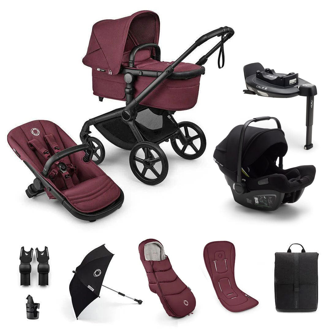 Bugaboo Fox 5 Renew Ultimate Newborn Bundle in Dark Cherry Travel Systems 18785-ULT-NEW-CHE 8717447650447