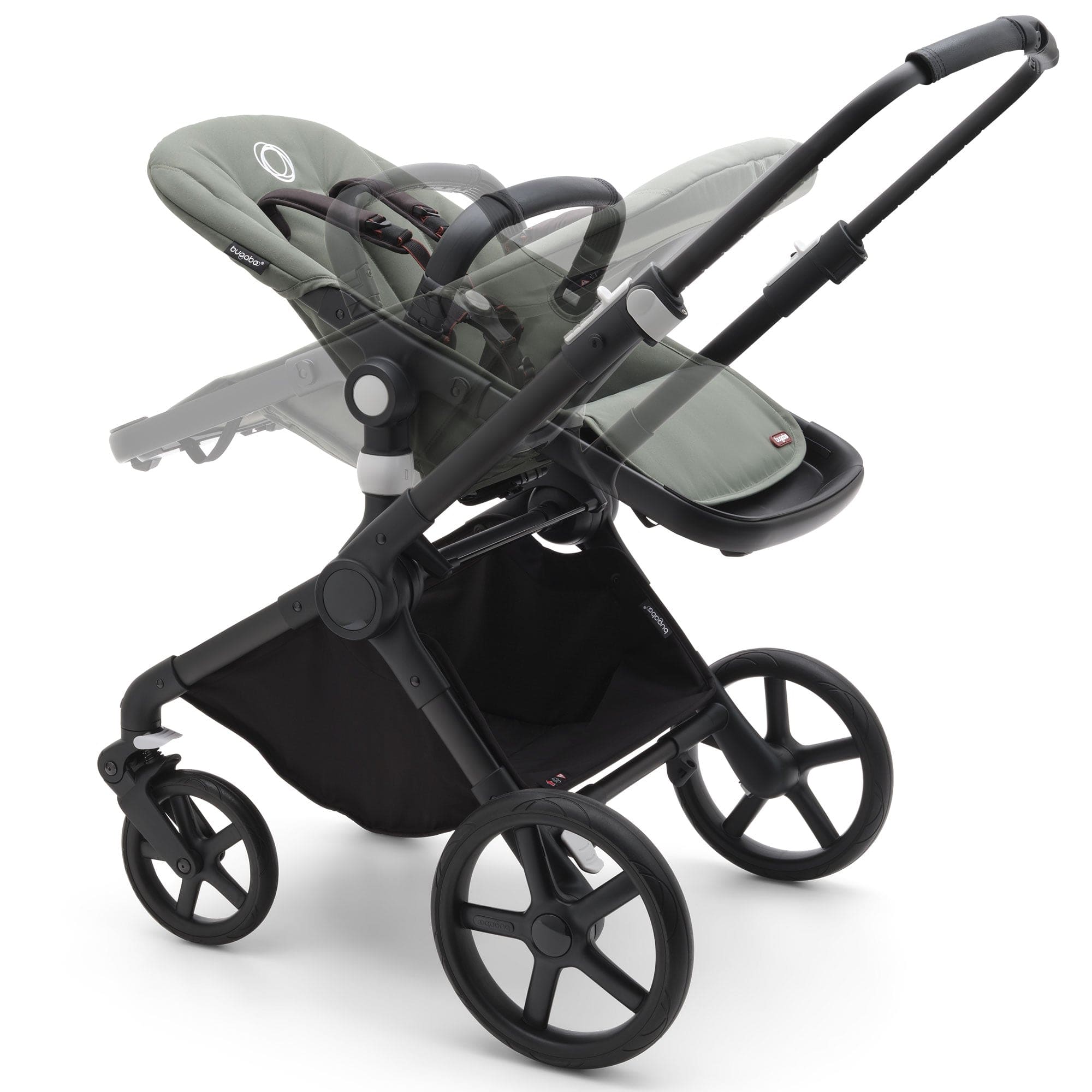Bugaboo Fox Cub BeSafe Travel System in Black/Forest Green Travel Systems 19994-FXCB-BEY 8717447406891