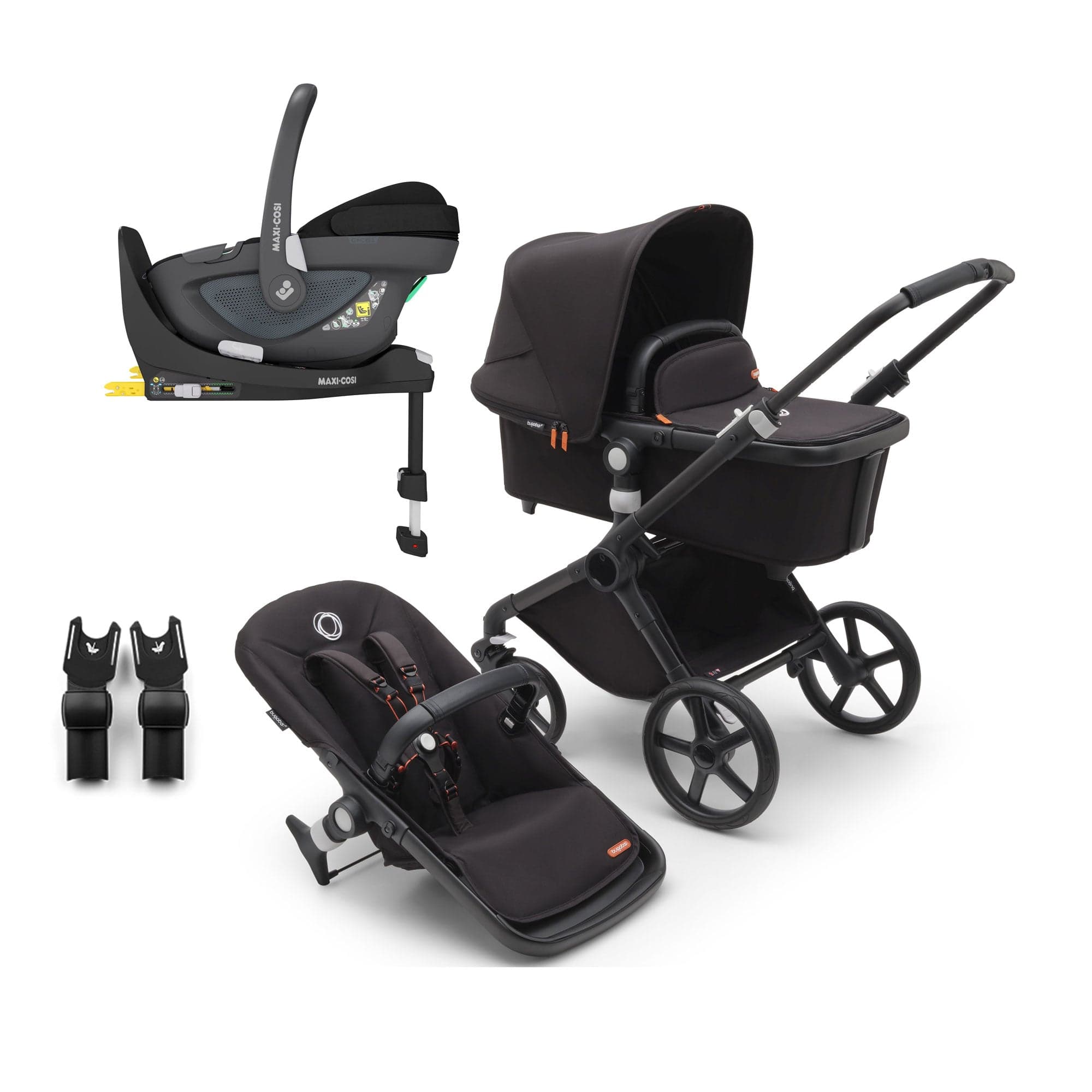 Bugaboo Fox Cub Maxi-Cosi Travel System in Black/Midnight Black Travel Systems 19971-FXCB-PEB 8717447435648