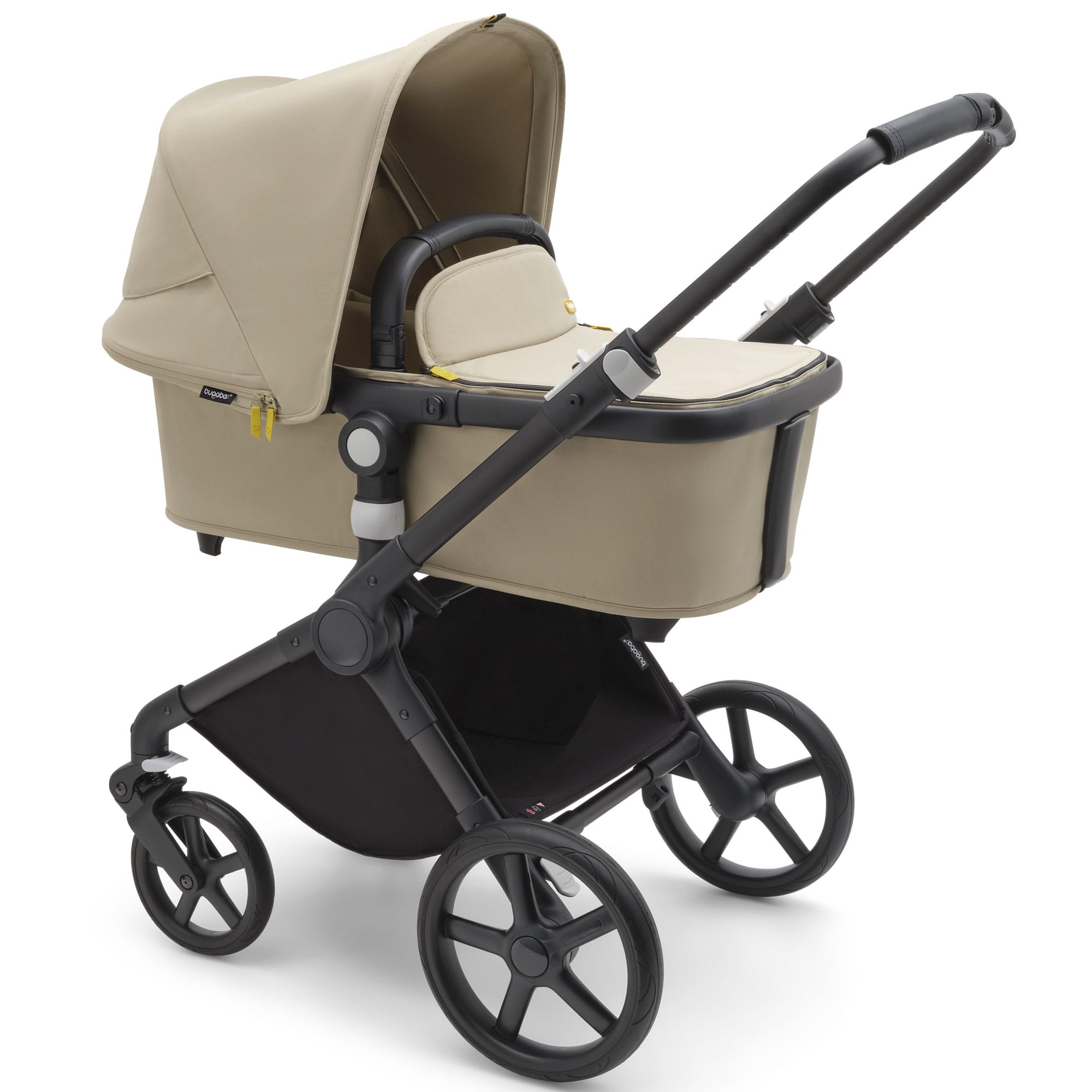Bugaboo Fox Cub Ultimate Newborn Bundle in Black/Desert Beige Travel Systems
