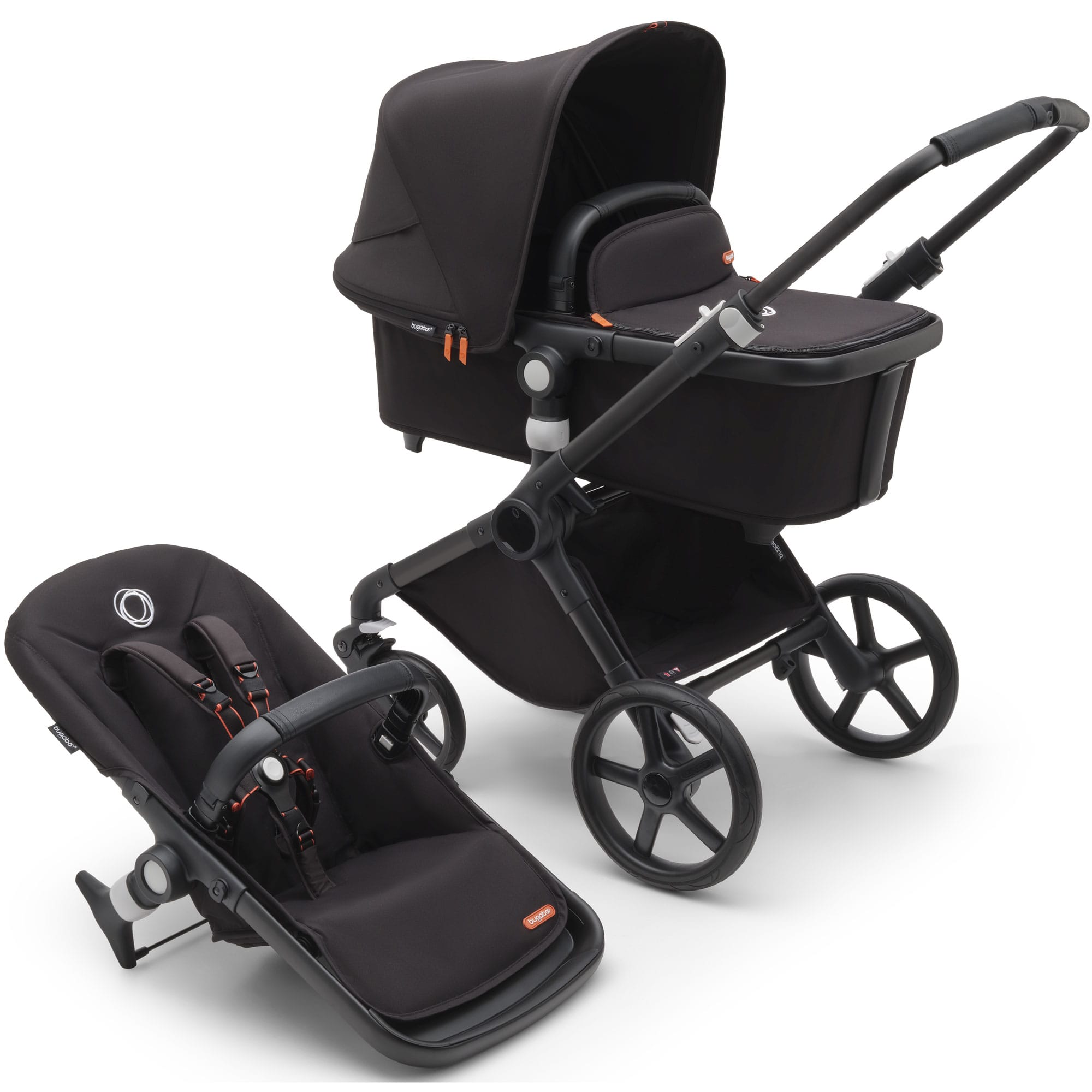 Bugaboo Fox Cub Ultimate Newborn Bundle in Black/Midnight Black Travel Systems 20355-FXCB-ULT-2 8717447435648
