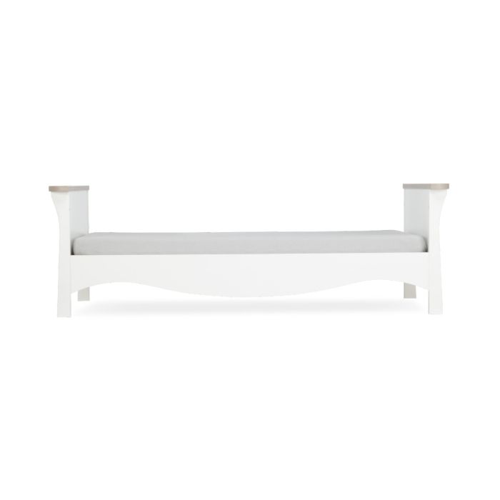 CuddleCo Clara Toddler Bed in White/Ash
