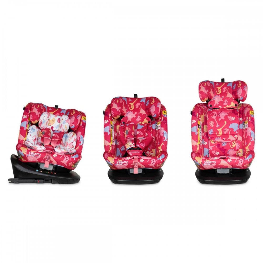 Cosatto Get Set Gro i-Size 360 Car Seat in Dino Delite Toddler Car Seats CT5885 5021645073209