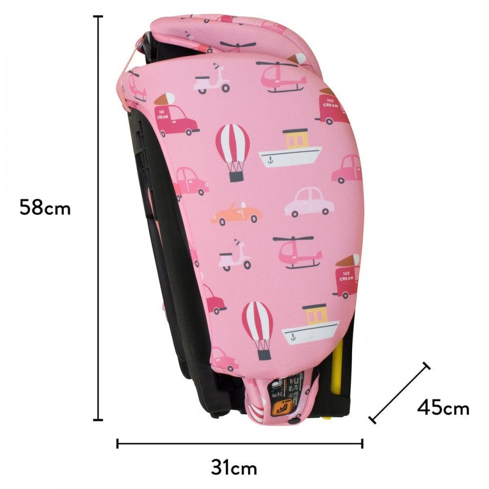 Cosatto On The Go i-Size Travel Car Seat Itchy Feet Rosy Toddler Car Seats CT5923 5021645073582