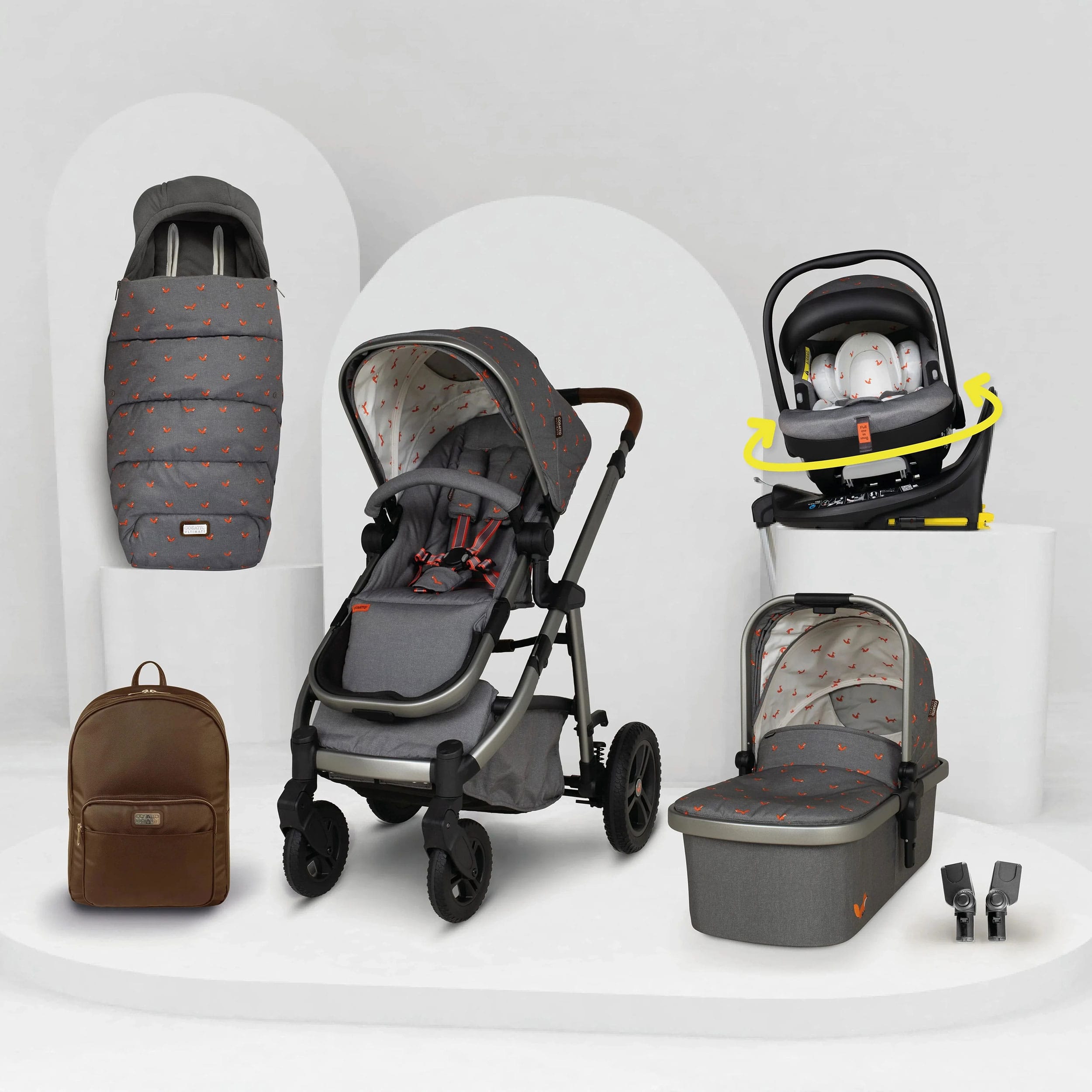 Cosatto Wow 3 Rotating Everything Bundle in Foxling Travel Systems CT5964 5021645073995
