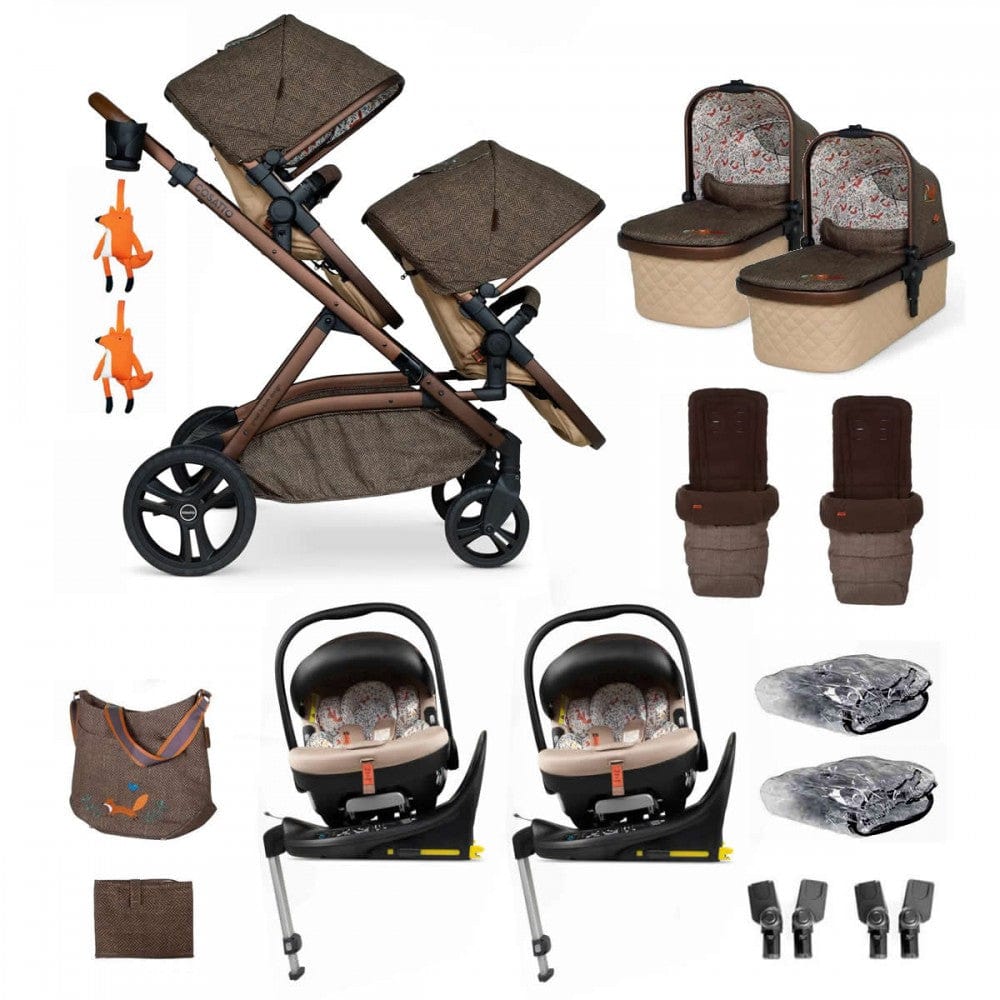 Cosatto Wow XL Rotating Twin Bundle Foxford Hall Travel Systems CT5990 5021645074251