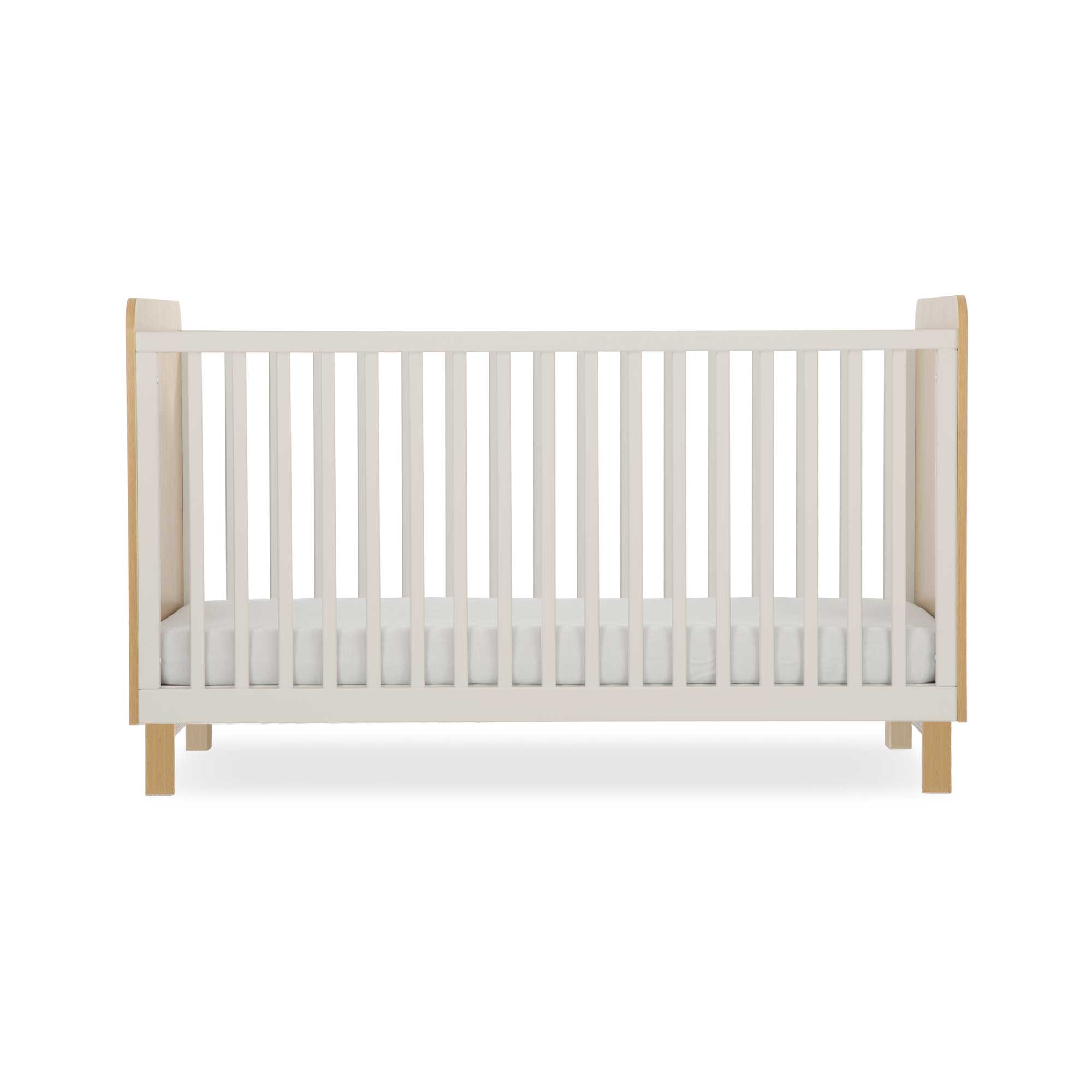 CuddleCo Remi Cot Bed in Oak/Cashmere Cot Beds
