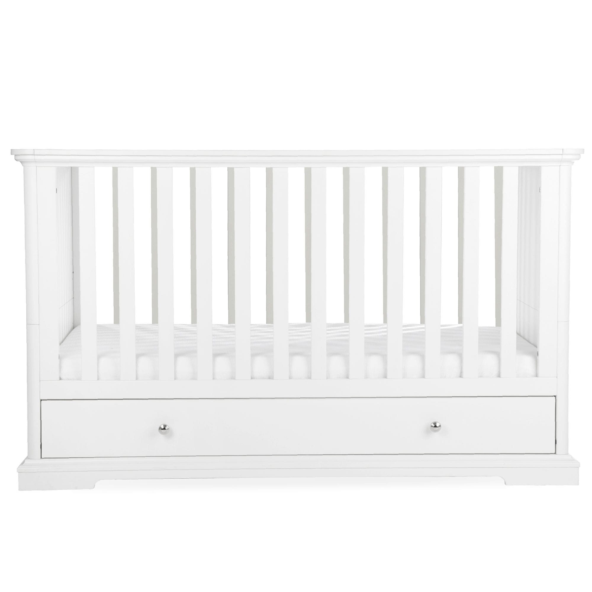 CuddleCo Beaumont Low Cotbed in White Cribs FRN/CUD/154985 5060971154985