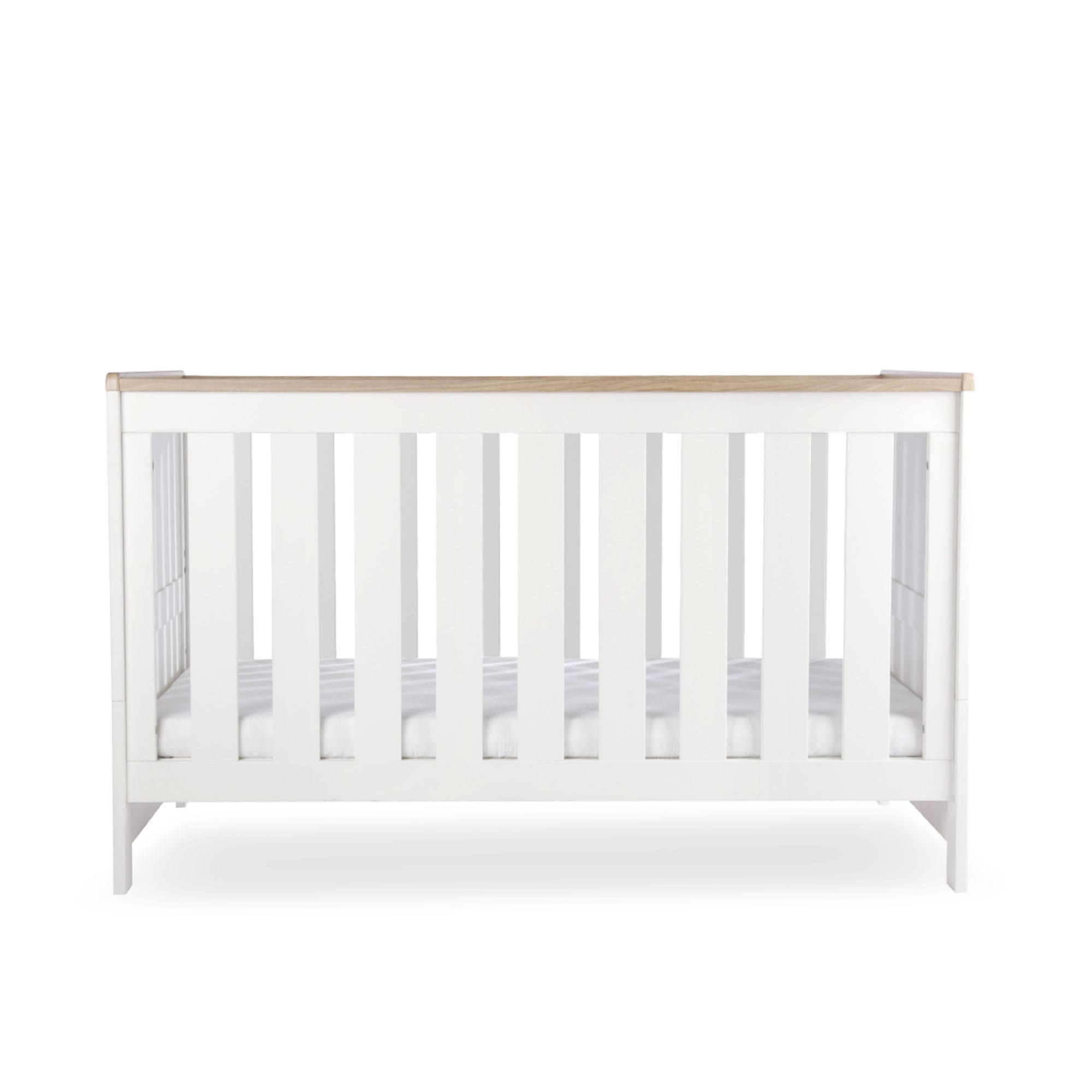 CuddleCo Burford Cotbed in White/Oak Cribs FRN/CUD/155494 5060971155494