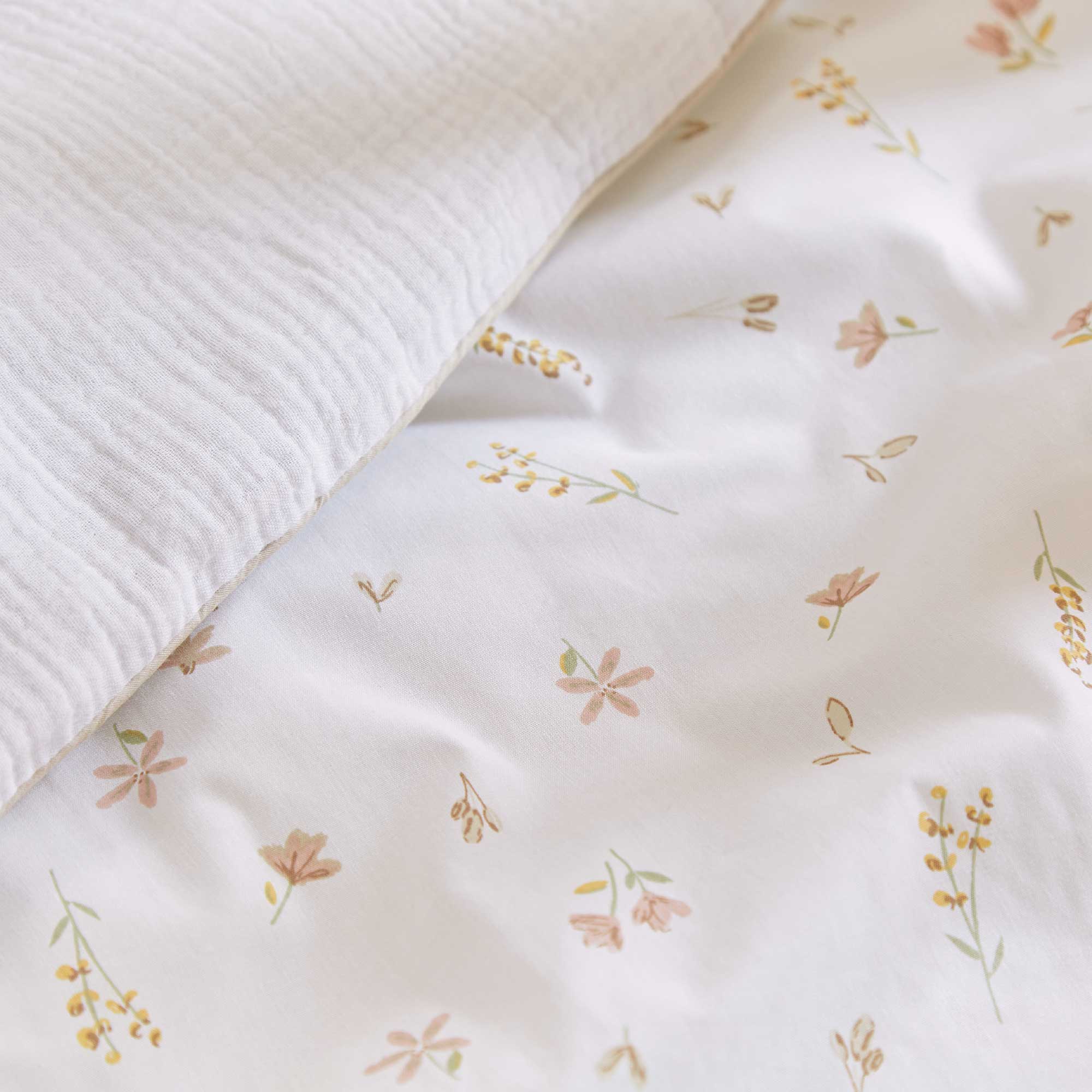 CuddleCo 4pc Cot Bed Bedding Set in Cashmere Meadow nursery bedding sets BED/CUD/154480