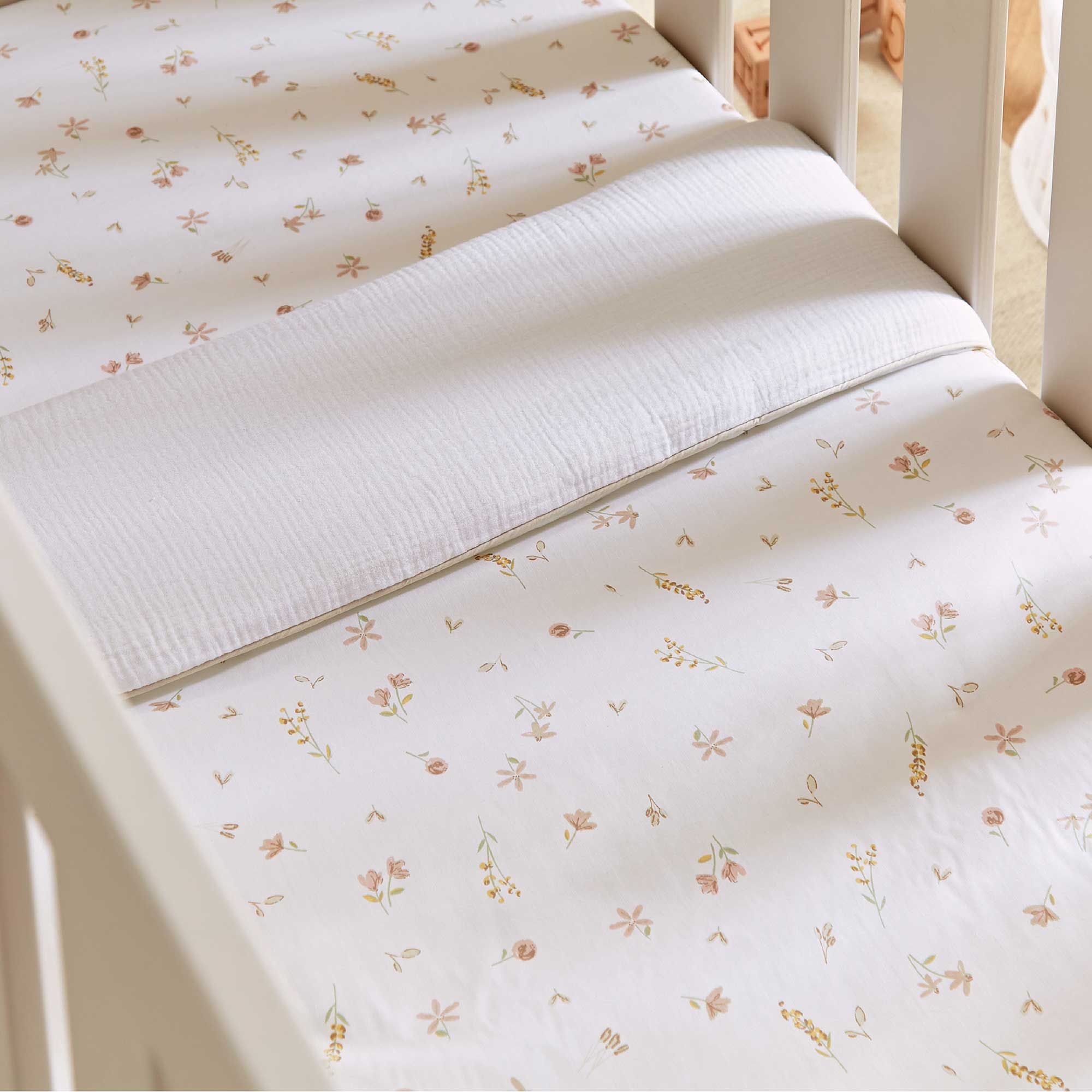 CuddleCo 4pc Cot Bed Bedding Set in Cashmere Meadow nursery bedding sets BED/CUD/154480