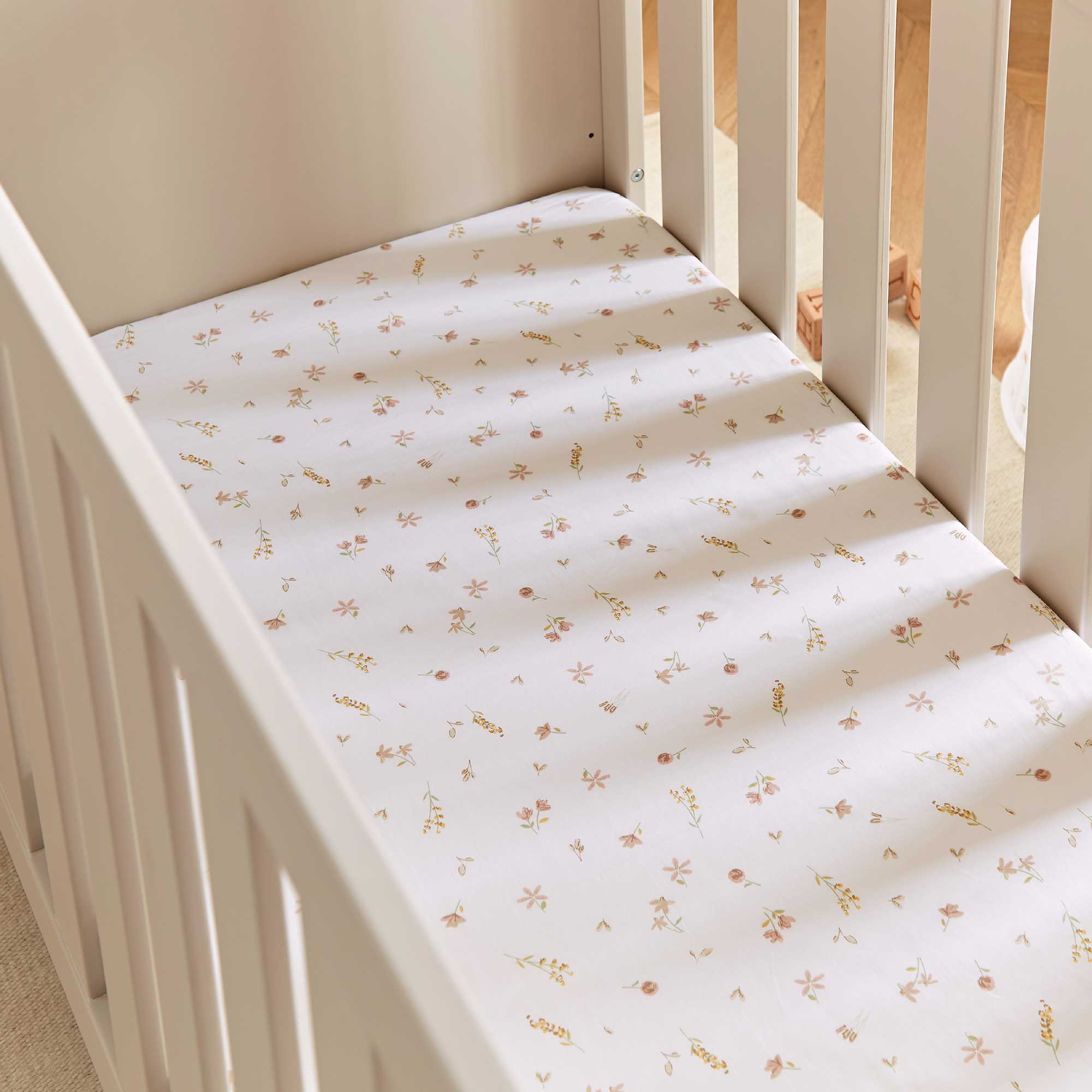 CuddleCo 4pc Cot Bed Bedding Set in Cashmere Meadow nursery bedding sets BED/CUD/154480
