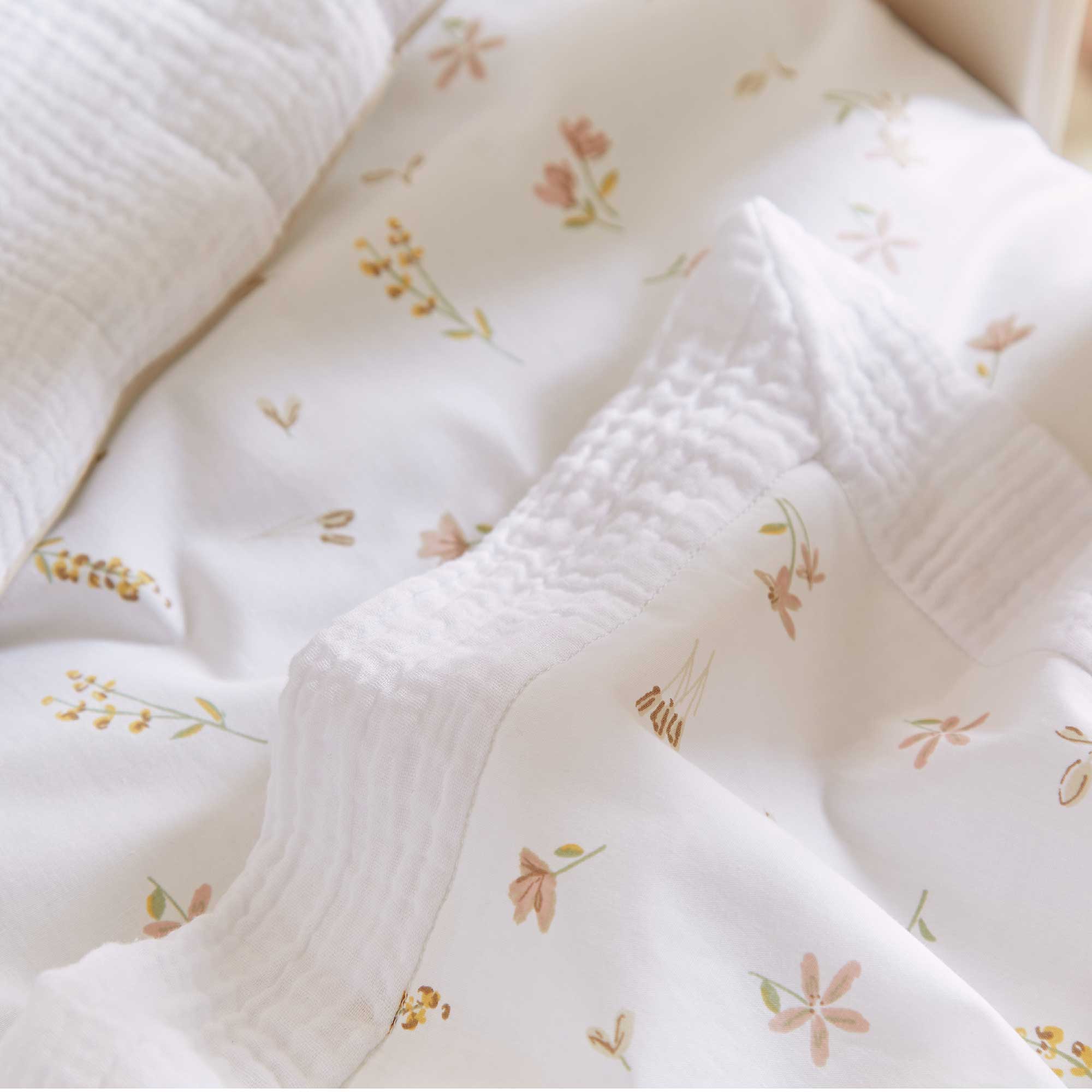 CuddleCo 4pc Cot Bed Bedding Set in Cashmere Meadow nursery bedding sets BED/CUD/154480