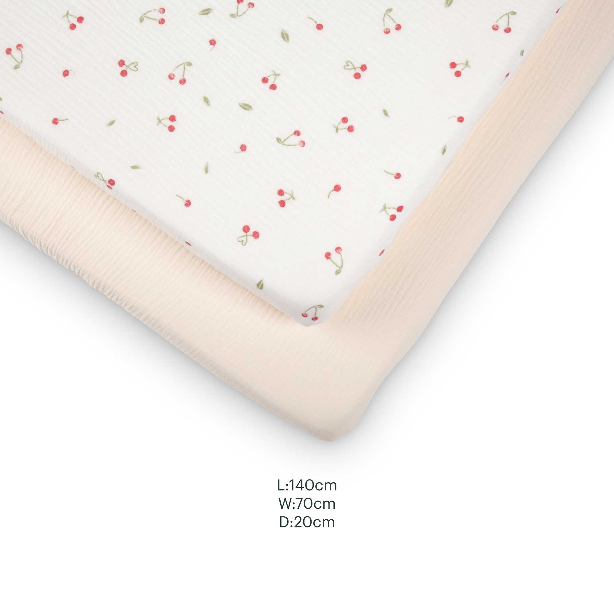 CuddleCo 4pc Cot Bed Bedding Set in Ditsy Cherry nursery bedding sets BED/CUD/154497