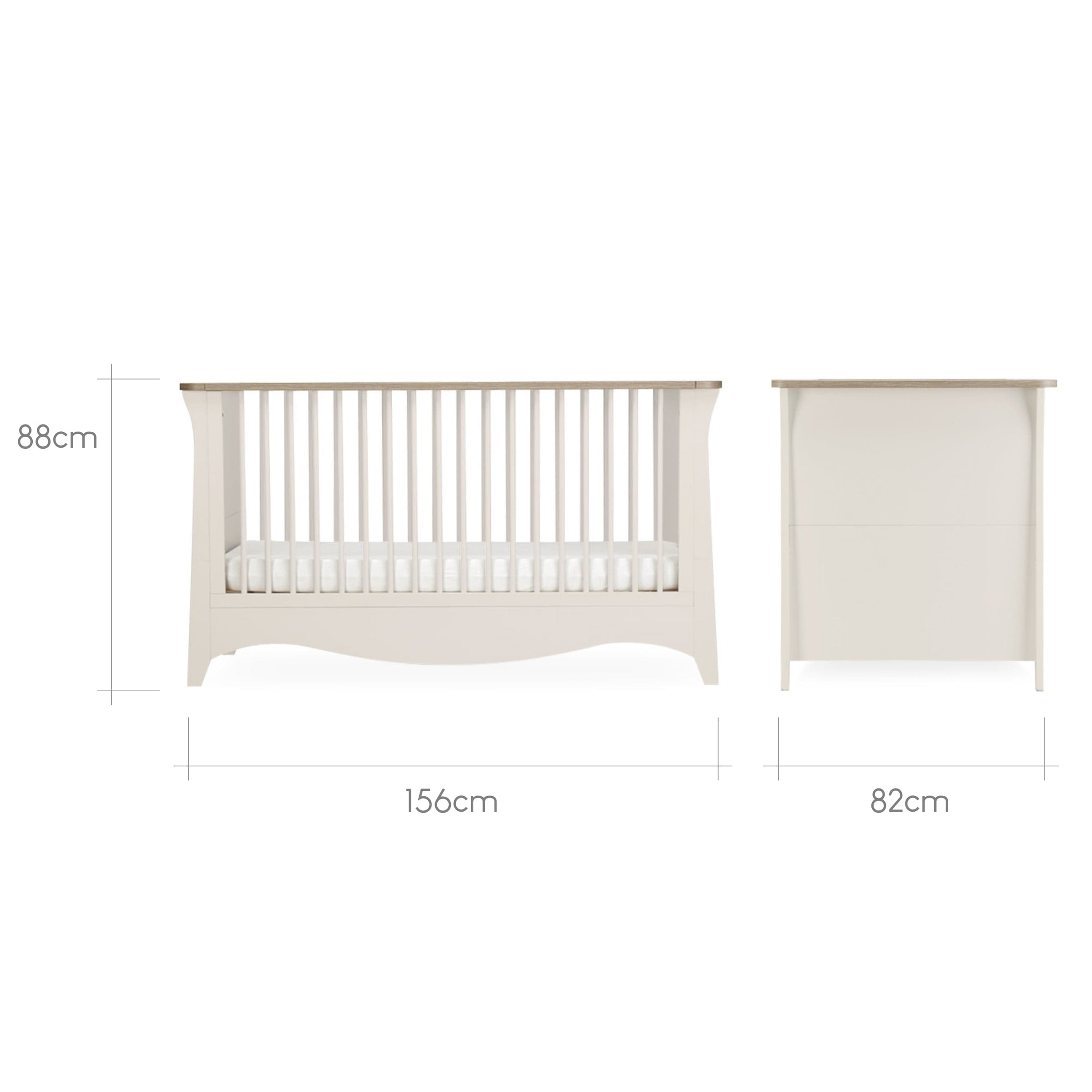 CuddleCo Clara 2 Piece Nursery Room Set in Cashmere Nursery Room Sets