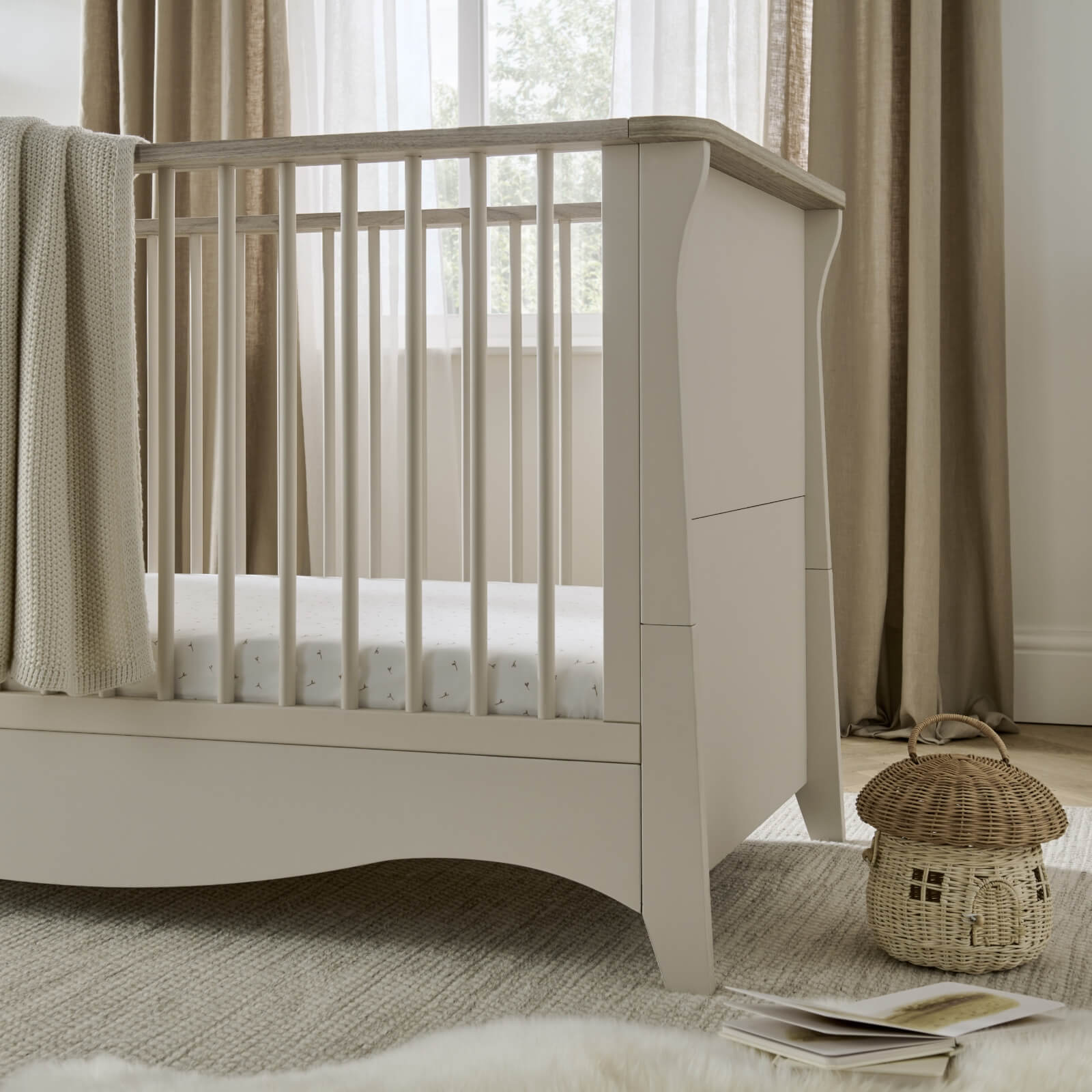 CuddleCo Clara 2 Piece Nursery Room Set in Cashmere Nursery Room Sets