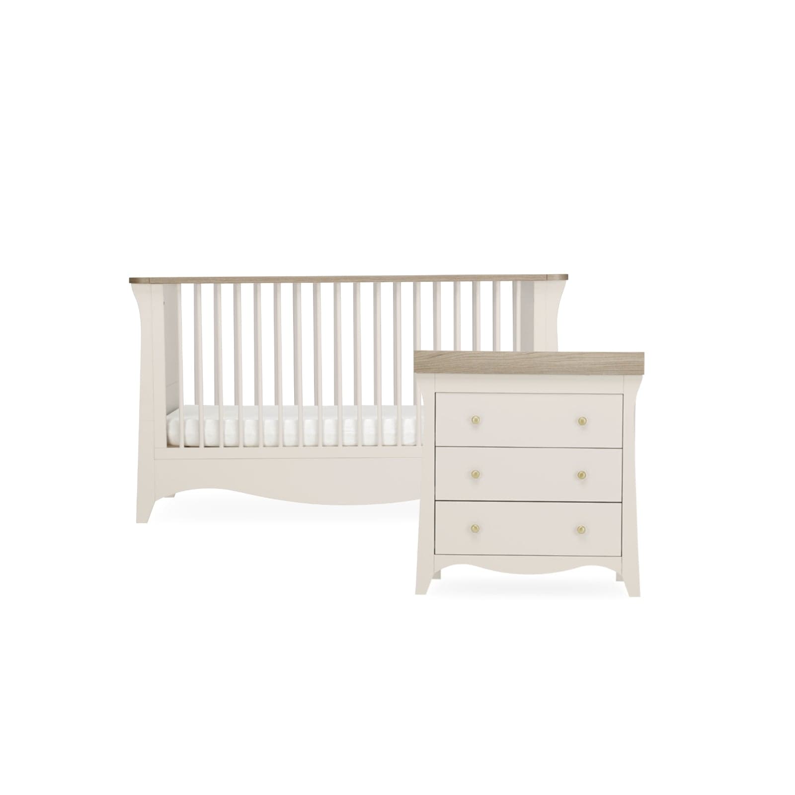 CuddleCo Clara 2 Piece Nursery Room Set in Cashmere Nursery Room Sets