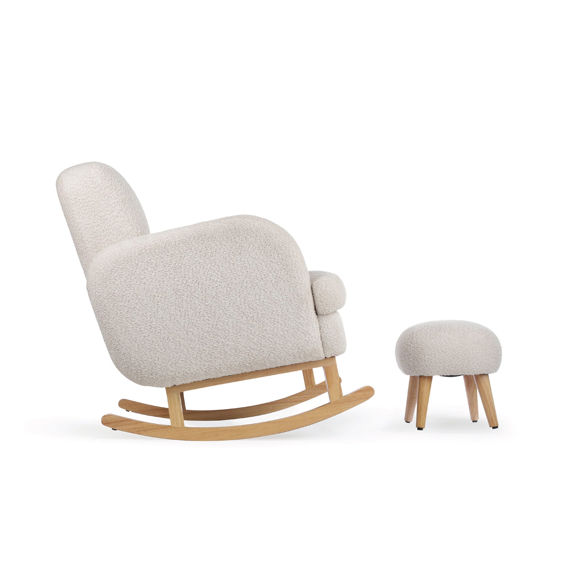 CuddleCo Etta Cuddle Chair in Boucle Mushroom Nursing Chairs