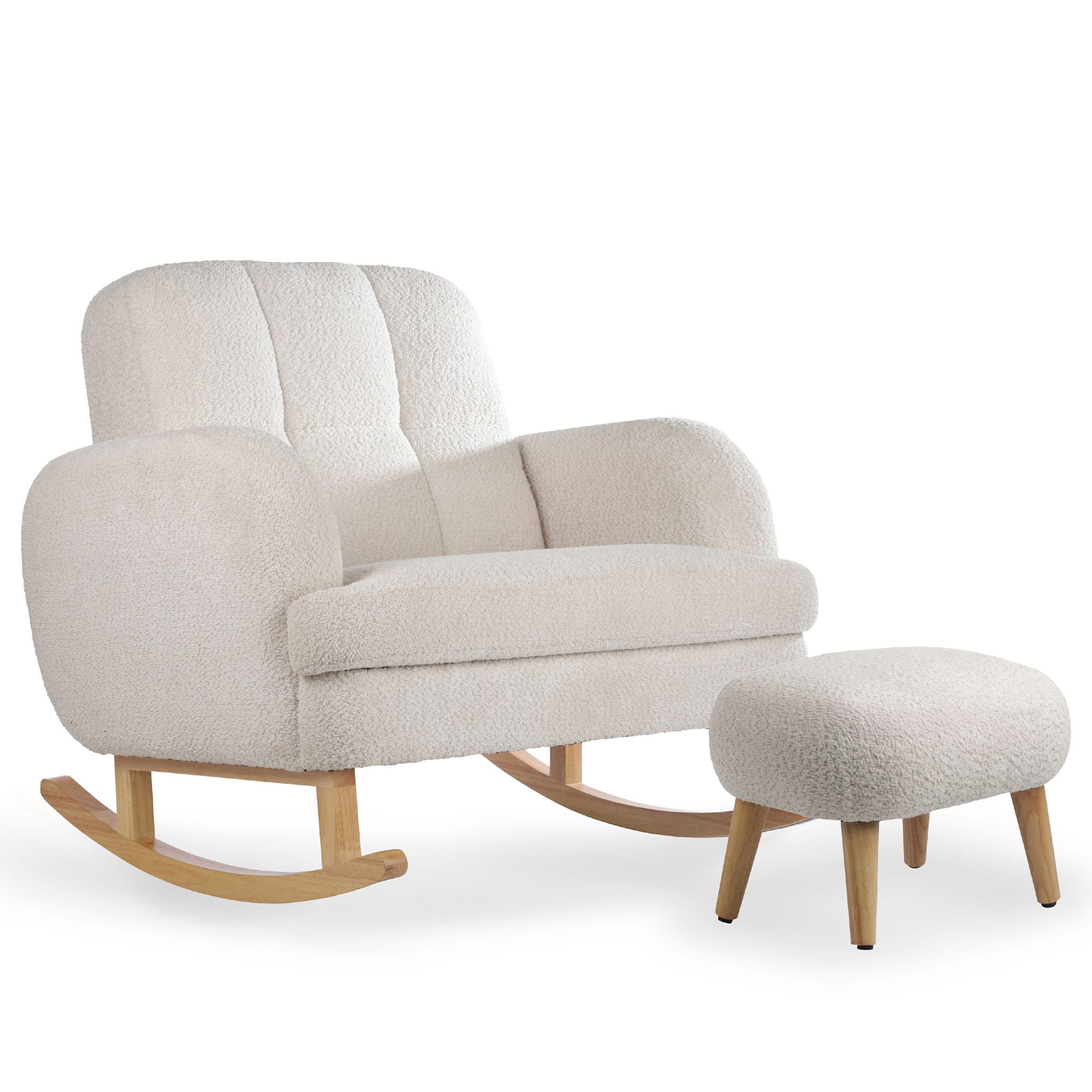 CuddleCo Etta Cuddle Chair in Boucle Mushroom Nursing Chairs FRN/CUD/156279 5060971156279