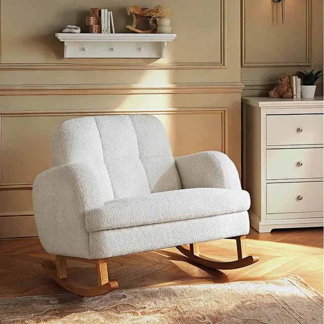 CuddleCo Etta Cuddle Chair in Boucle Off-White Nursing Chairs