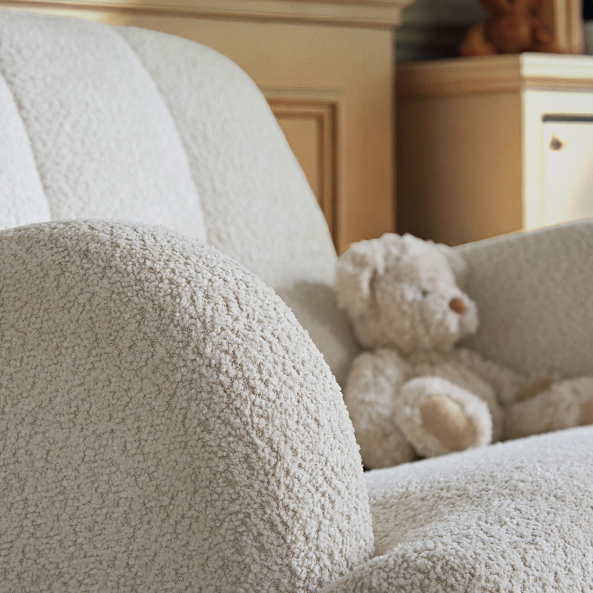 CuddleCo Etta Cuddle Chair in Boucle Off-White Nursing Chairs