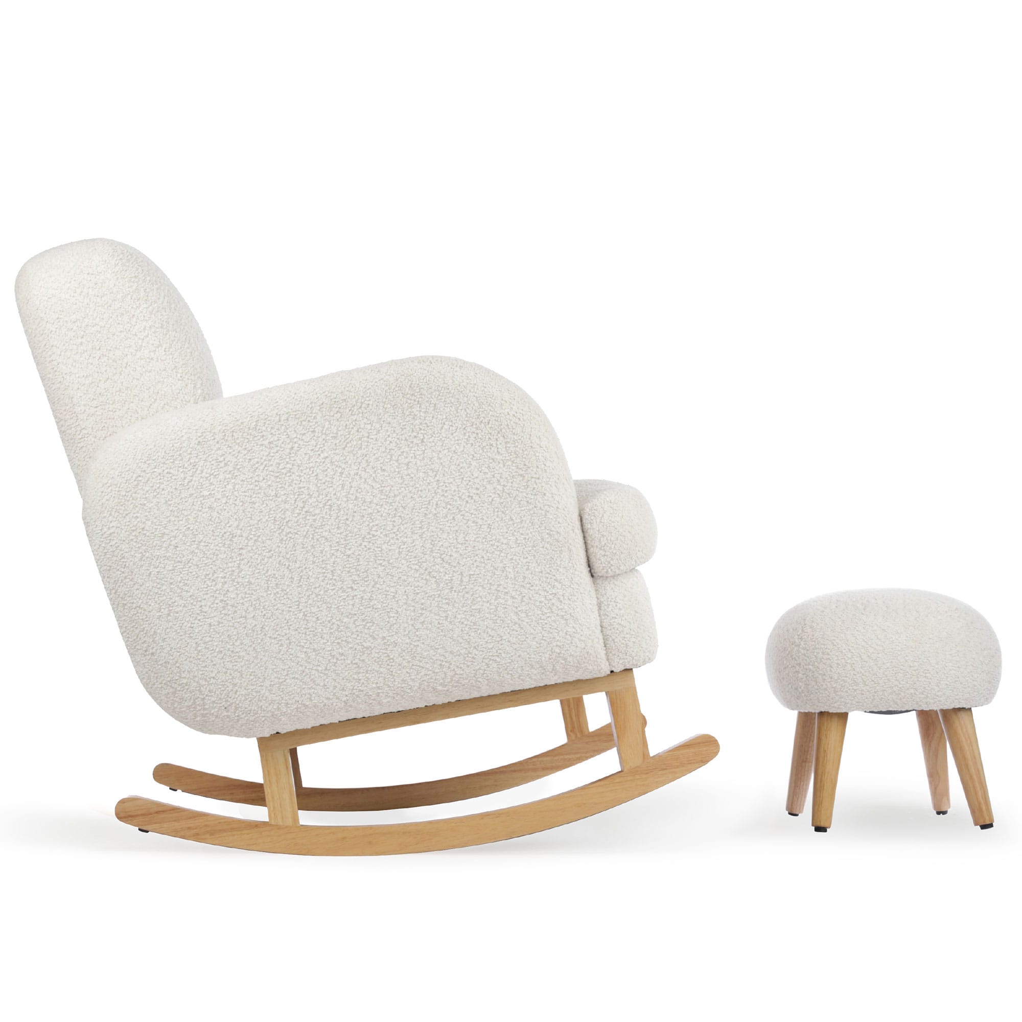 CuddleCo Etta Cuddle Chair in Boucle Off-White Nursing Chairs