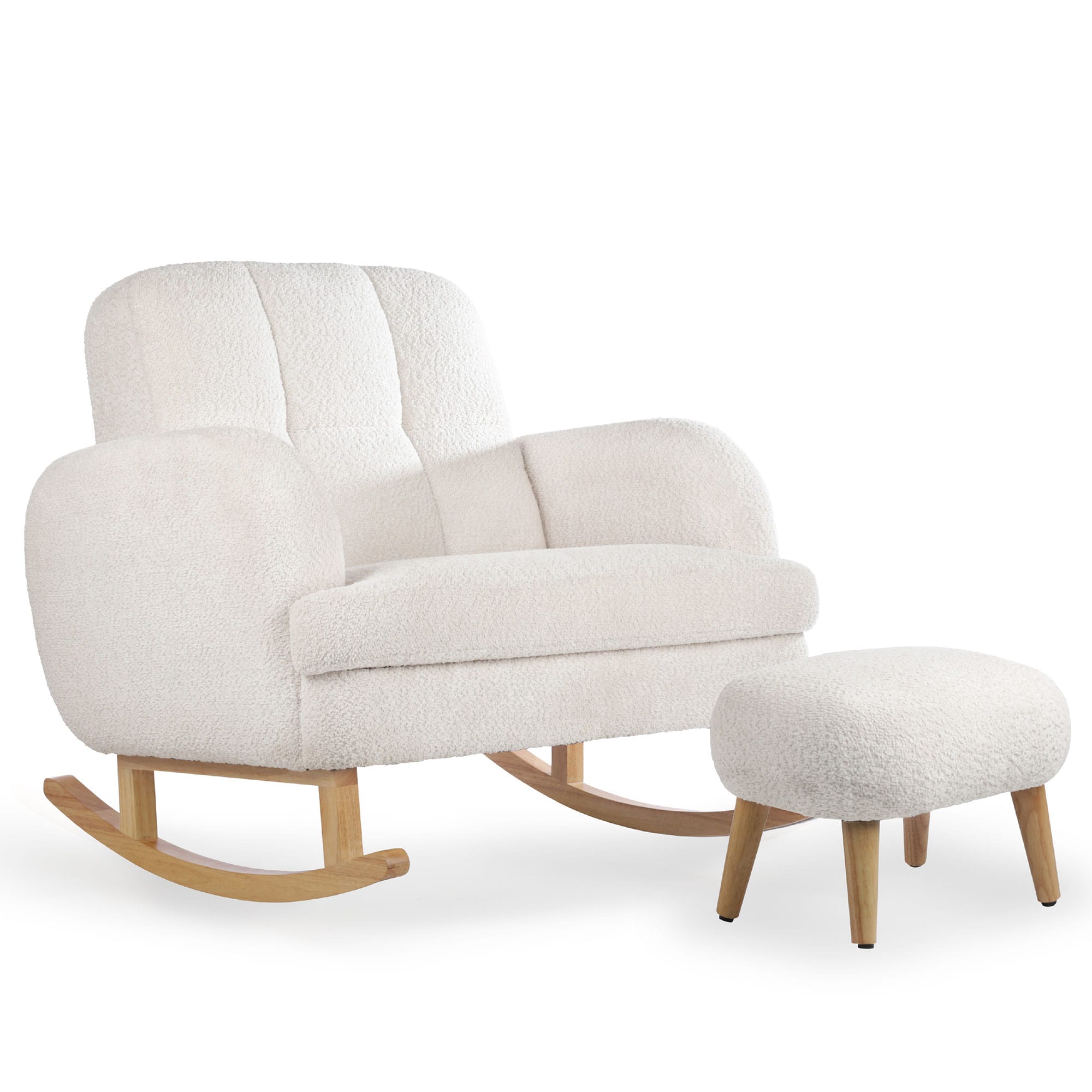 CuddleCo Etta Cuddle Chair in Boucle Off-White Nursing Chairs FRN/CUD/156262 5060971156262