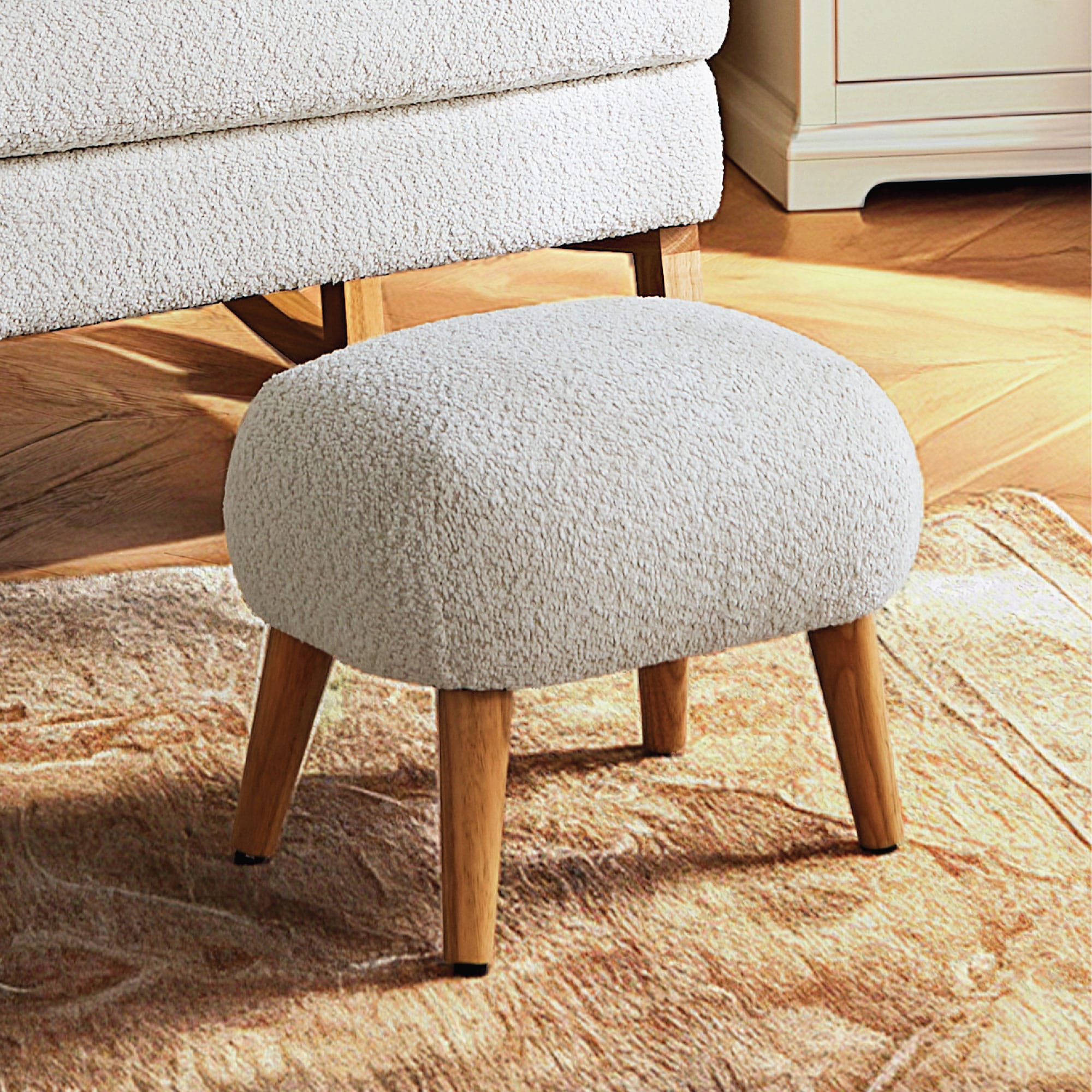 CuddleCo Etta Nursing Chair in Boucle Off-White Nursing Chairs