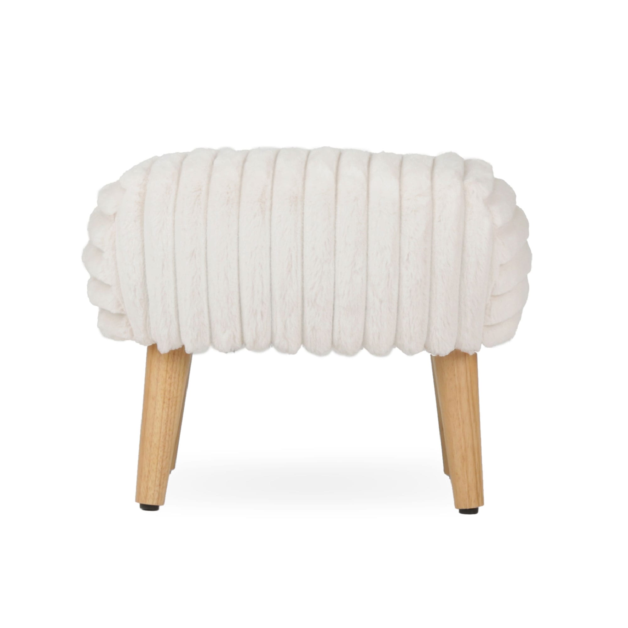 CuddleCo Etta Nursing Chair in Faux Fur Cream Nursing Chairs