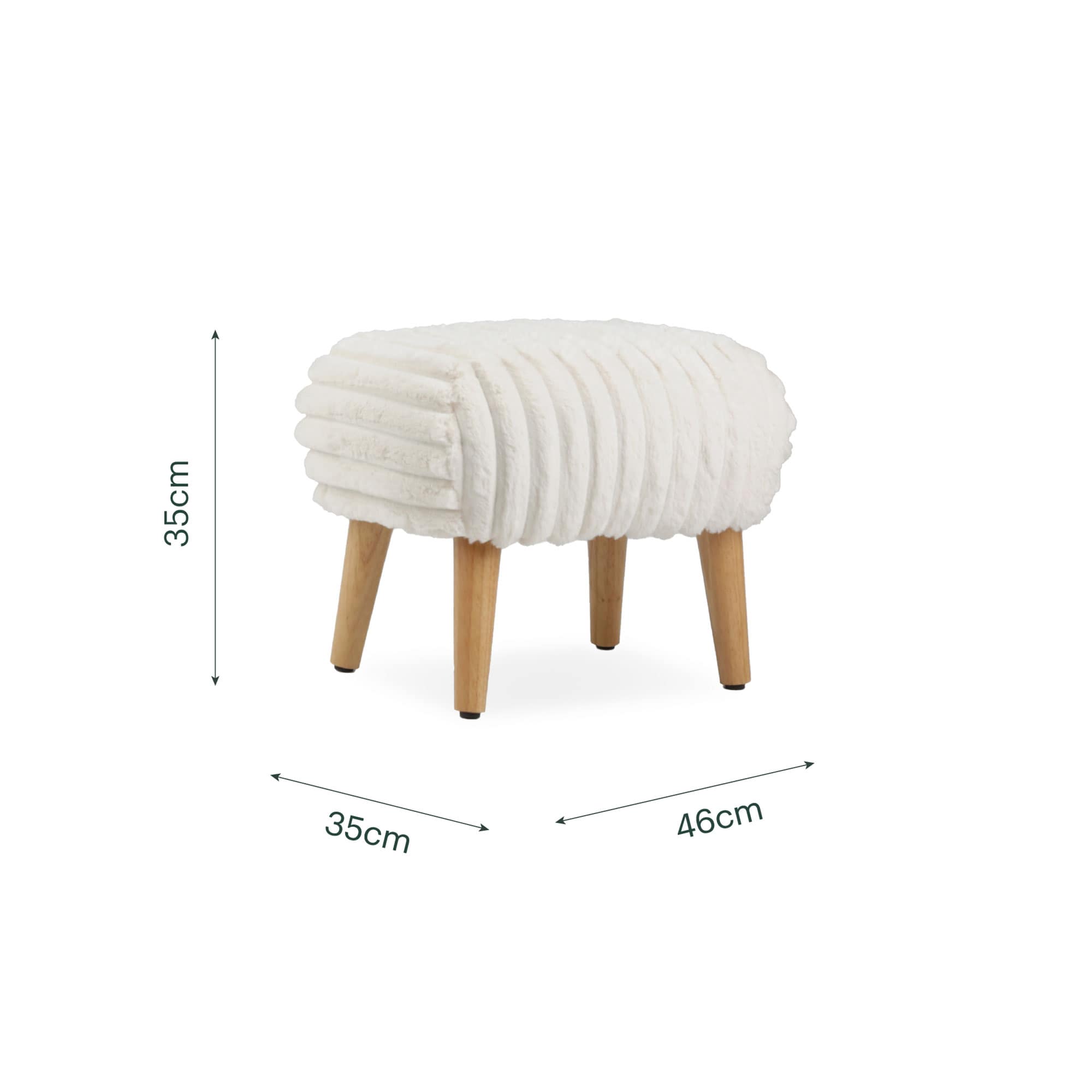 CuddleCo Etta Nursing Chair in Faux Fur Cream Nursing Chairs