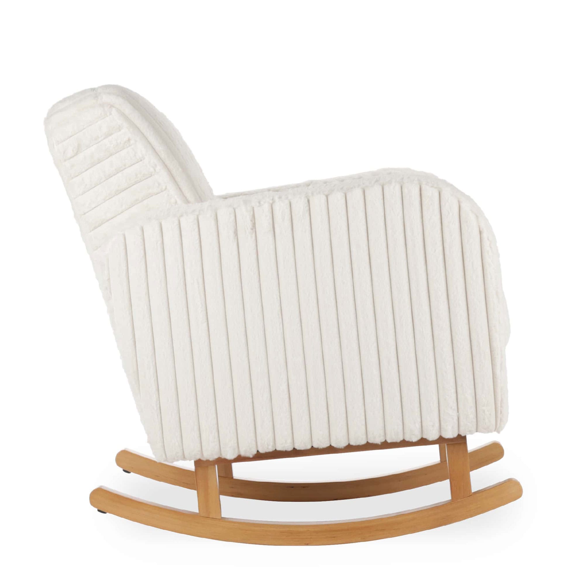 CuddleCo Etta Nursing Chair in Faux Fur Cream Nursing Chairs