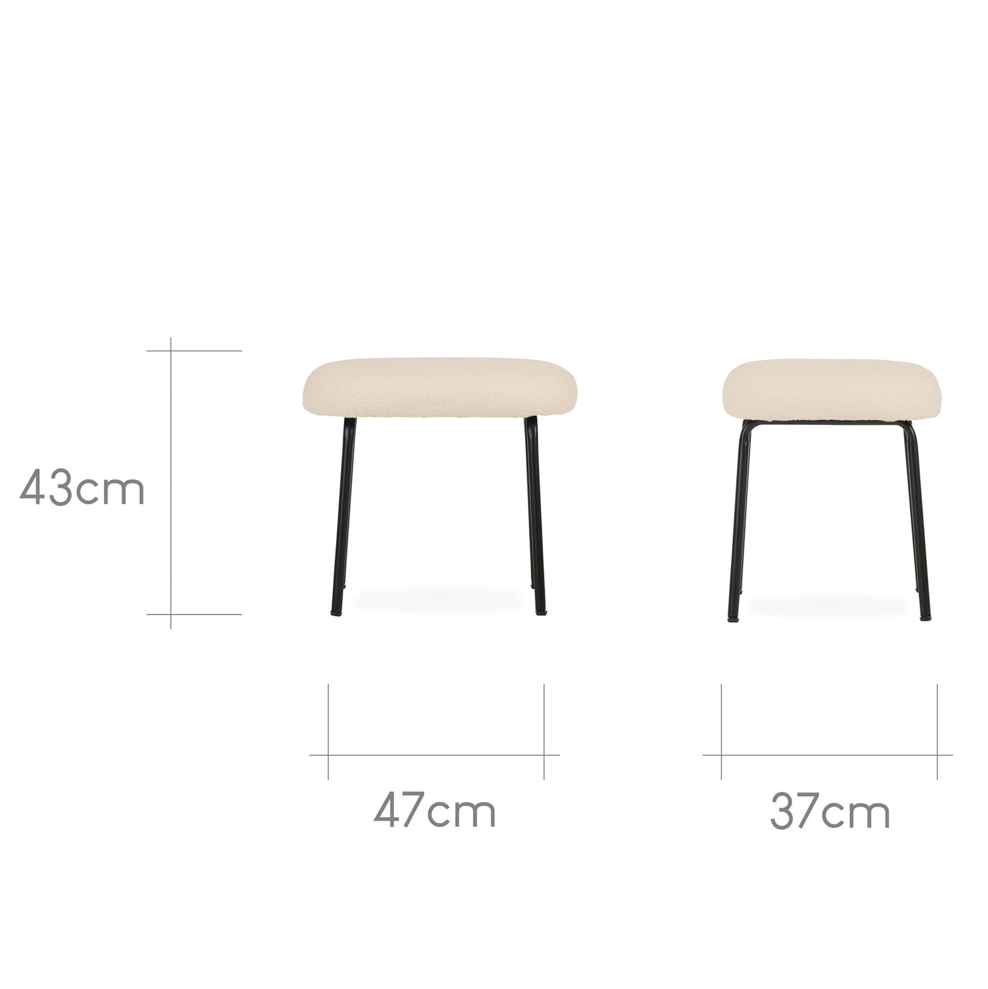 CuddleCo Marley Nursing Chair & Stool in Teddy Light Beige Nursing Chairs FRN/CUD/153704 5060971153704