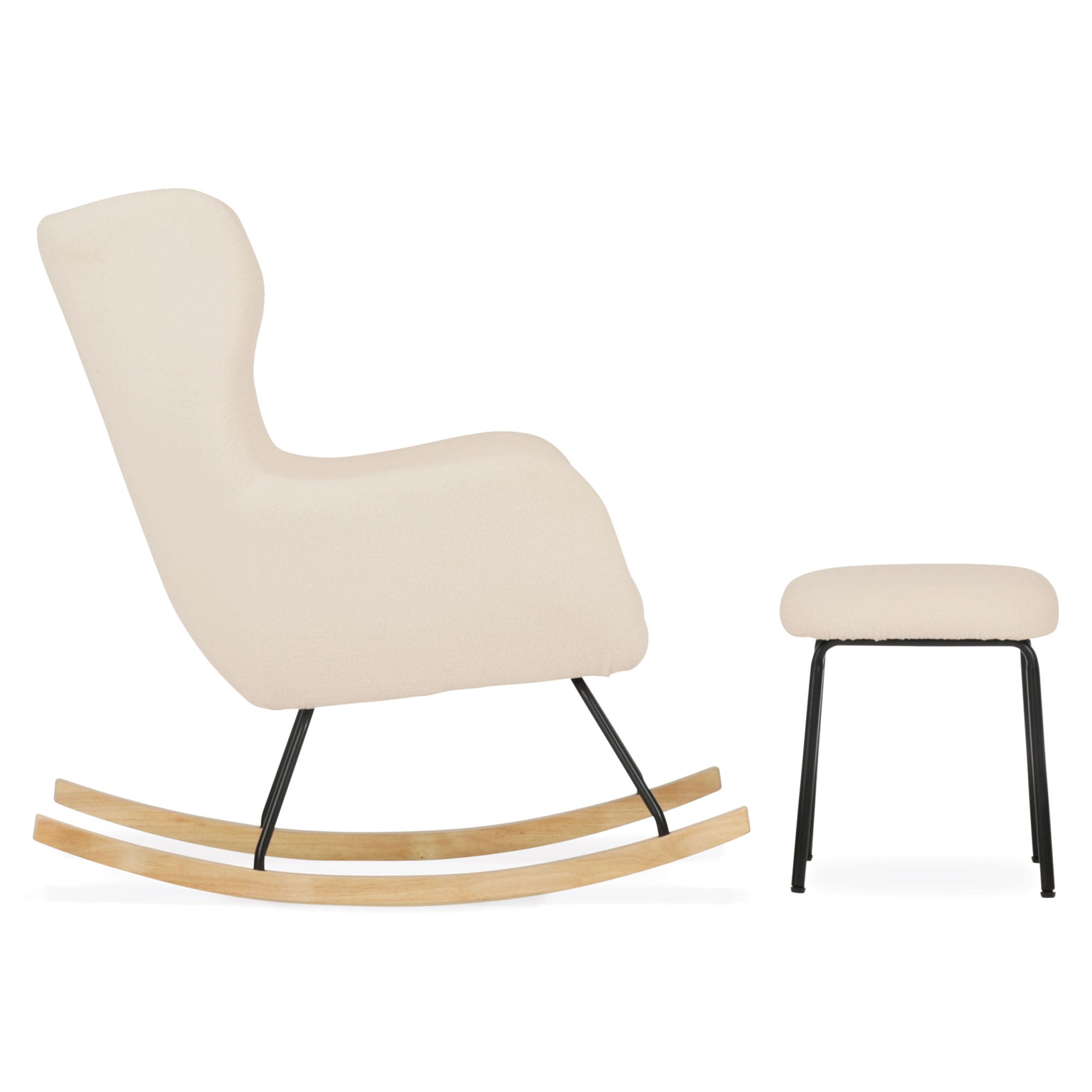 CuddleCo Marley Nursing Chair & Stool in Teddy Light Beige Nursing Chairs FRN/CUD/153704 5060971153704