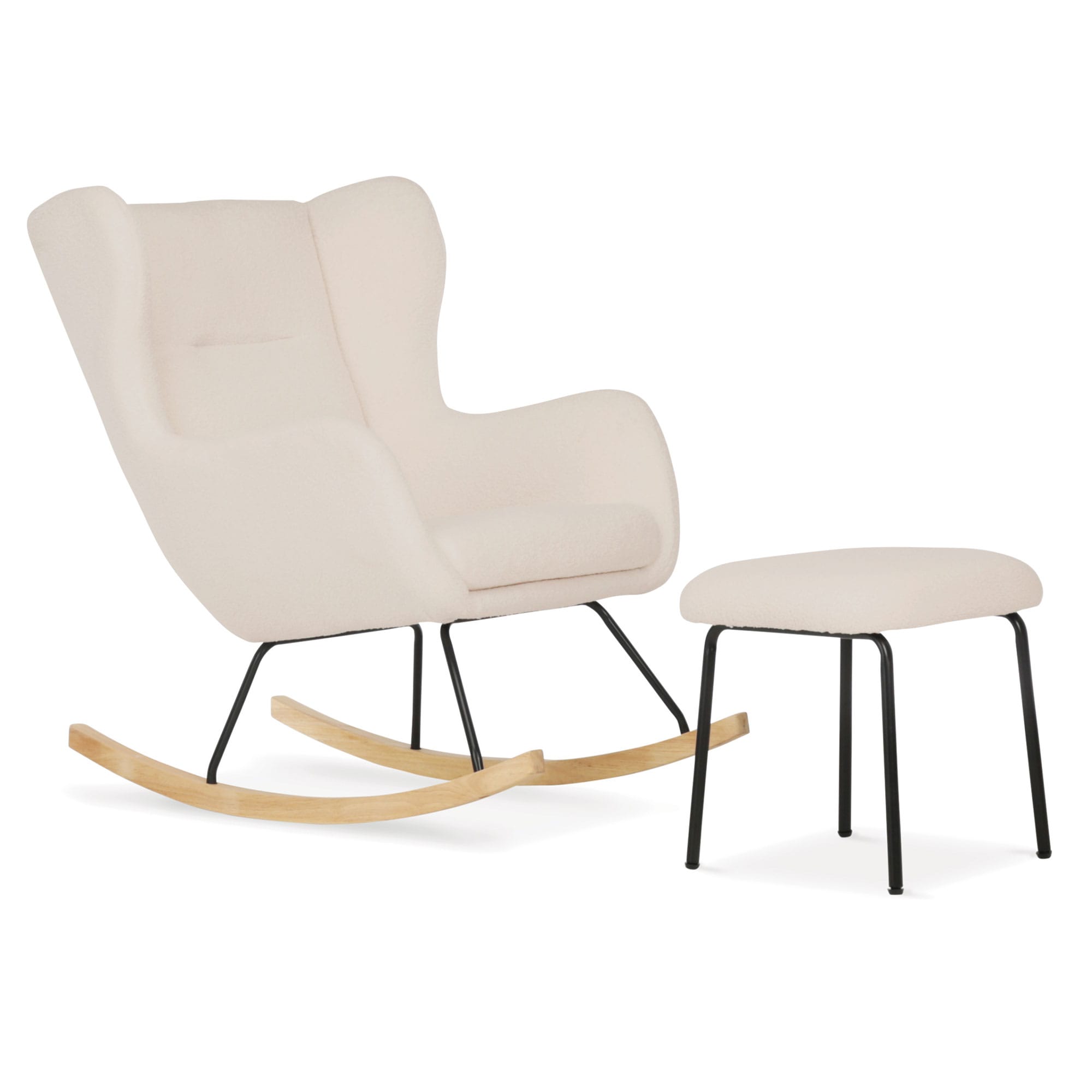 CuddleCo Marley Nursing Chair & Stool in Teddy Light Beige Nursing Chairs FRN/CUD/153704 5060971153704