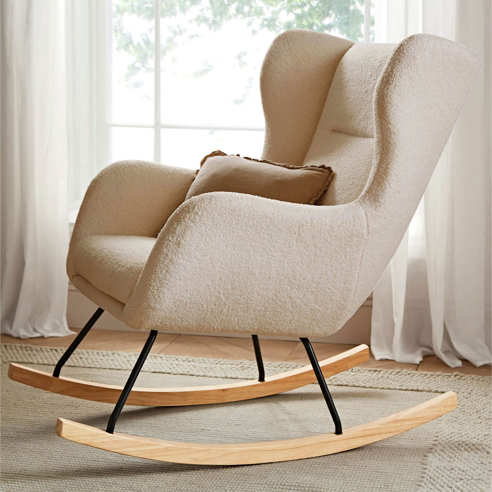 CuddleCo Marley Nursing Chair & Stool in Teddy Light Beige Nursing Chairs FRN/CUD/153704 5060971153704
